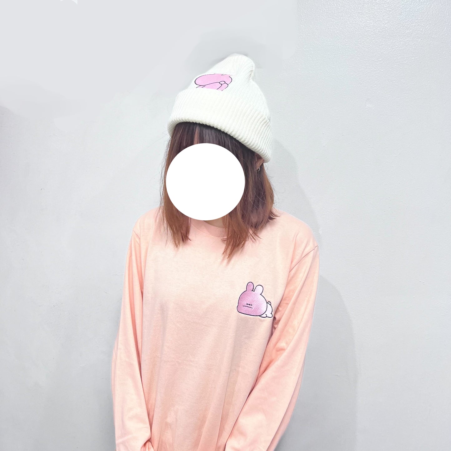 [ASAMIMI-CHAN ] Daramuni♡ embroidered long sleeve T-shirt [Shipping in mid-November]