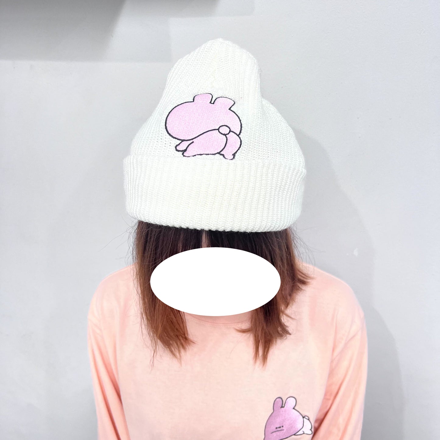 [ASAMIMI-CHAN 】Butt appeal❣ Embroidered beanie [Shipping in mid-November]