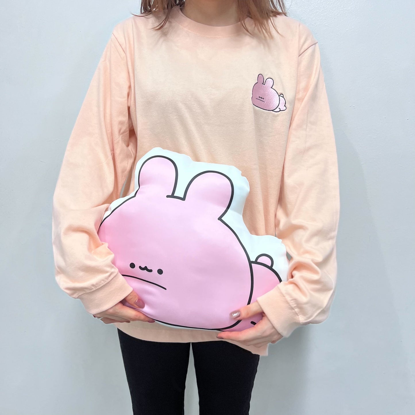 [ASAMIMI-CHAN ] Daramuni♡ embroidered long sleeve T-shirt [Shipping in mid-November]