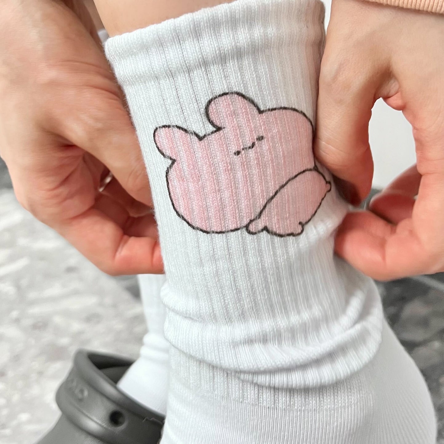 [ASAMIMI-CHAN ] Loosely printed socks [Shipping in mid-November]