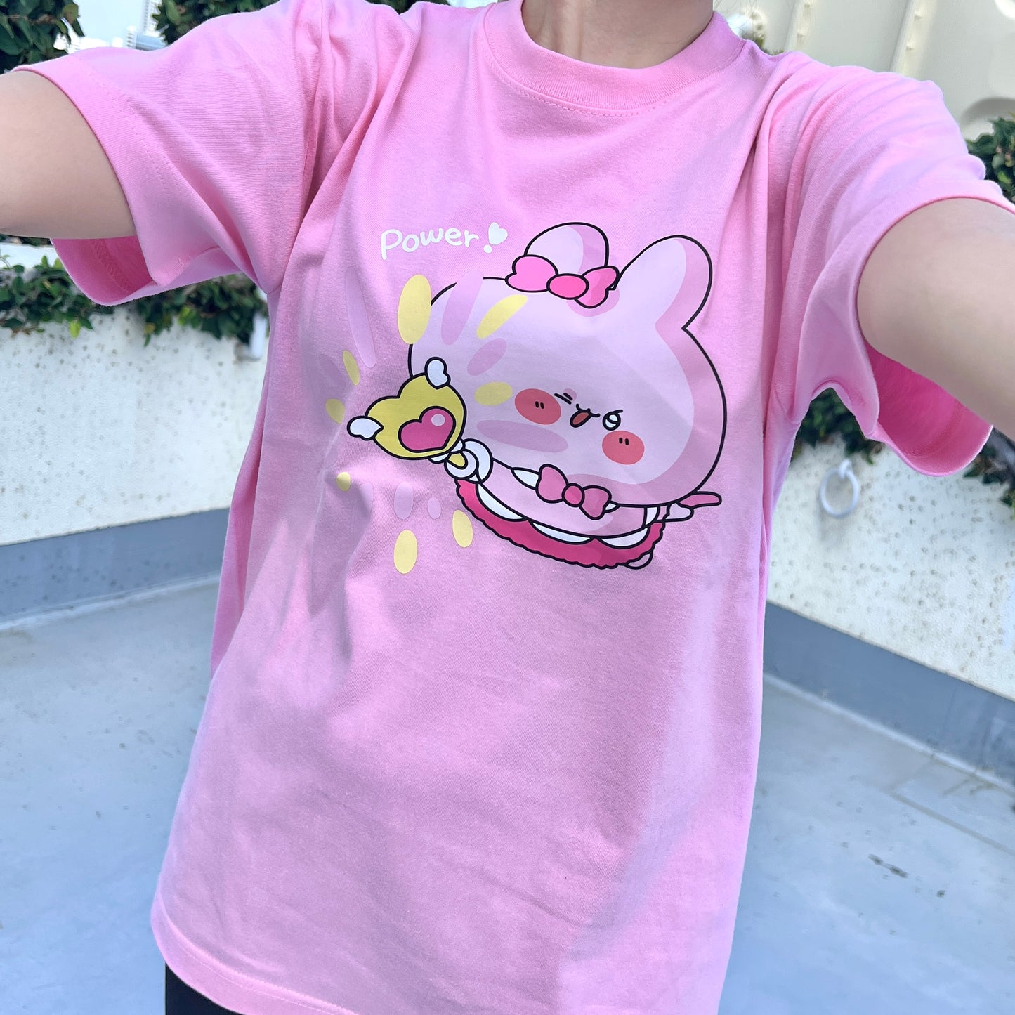 [ASAMIMICHAN] Magica Ragazza Asamimimi T-shirt (con adesivo) [Spedizione a metà ottobre]