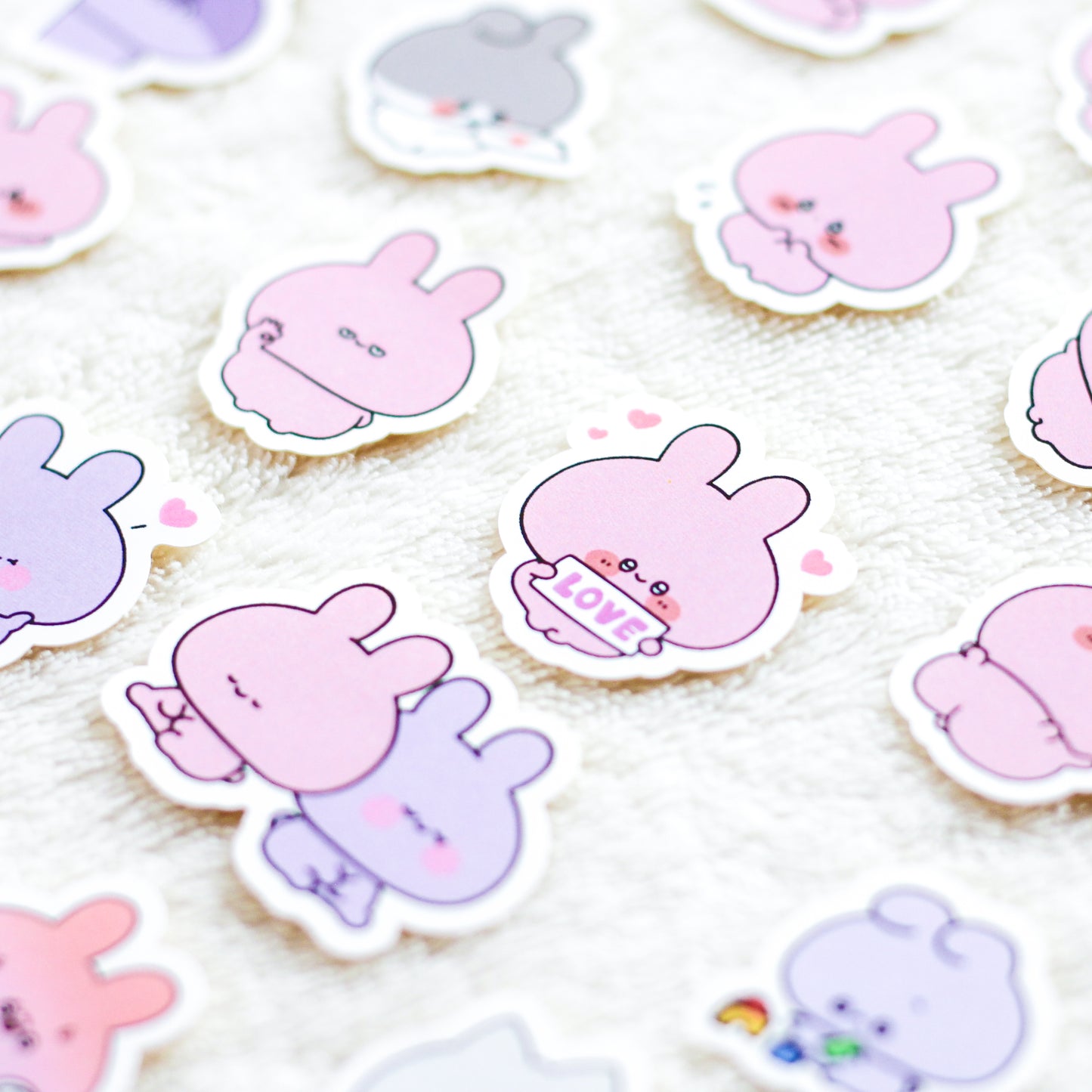 [ASAMIMI-CHAN ] Flake sticker &amp; accessory case set [Shipping in mid-November]