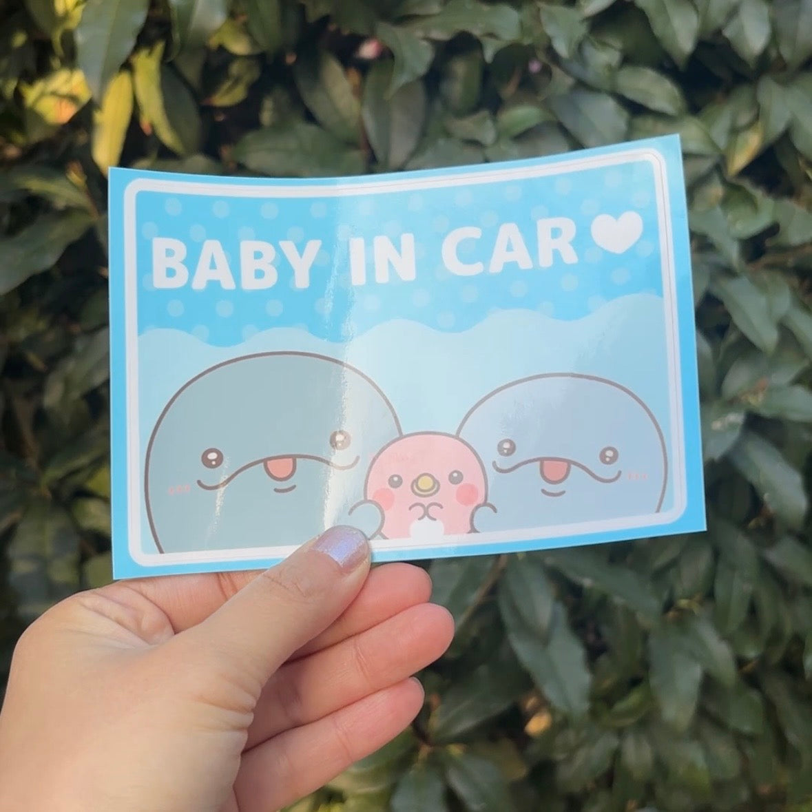 [OYAKOIRUKA] Baby in Car Sticker [Shipping in mid-April]