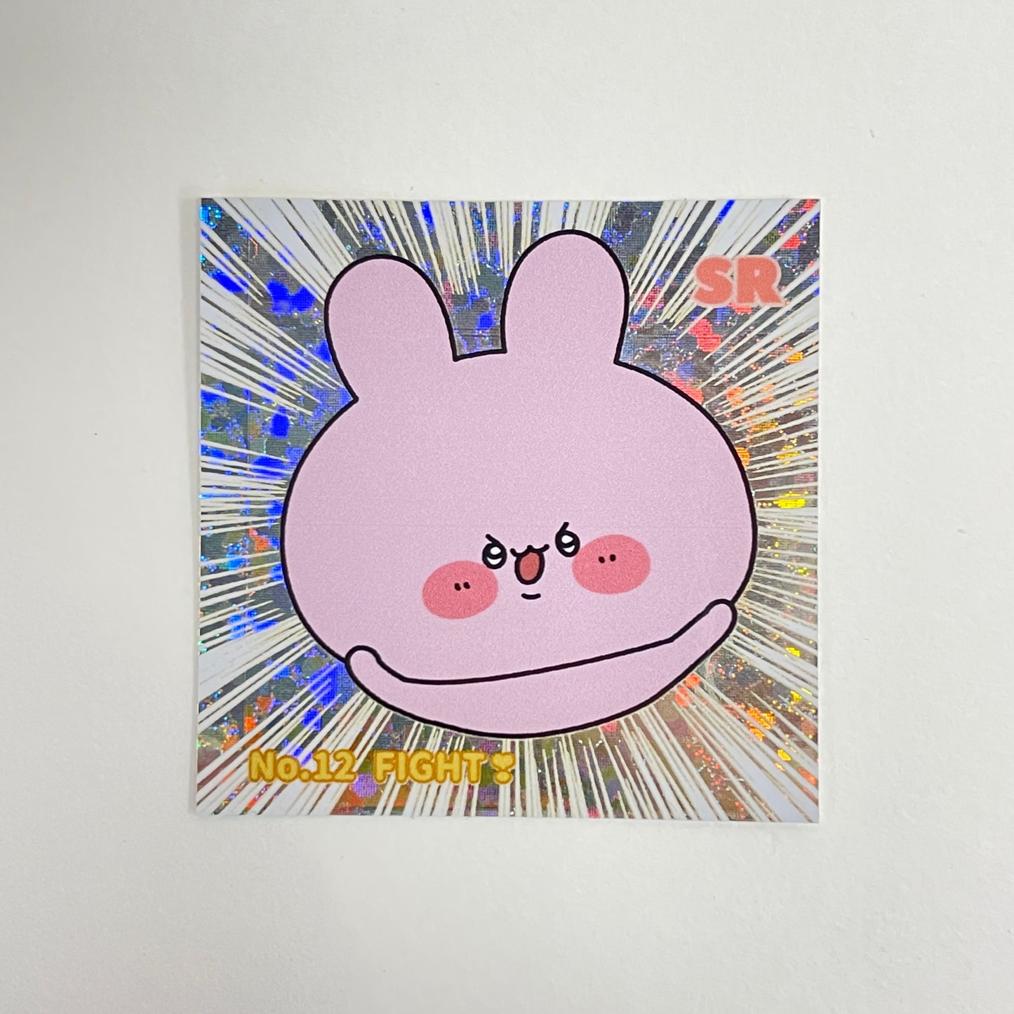 [<tc>ASAMIMI-CHAN</tc>] Random Square Holo Sticker (6 types in total) (ASAMIMI BASIC 2024 APRIL)