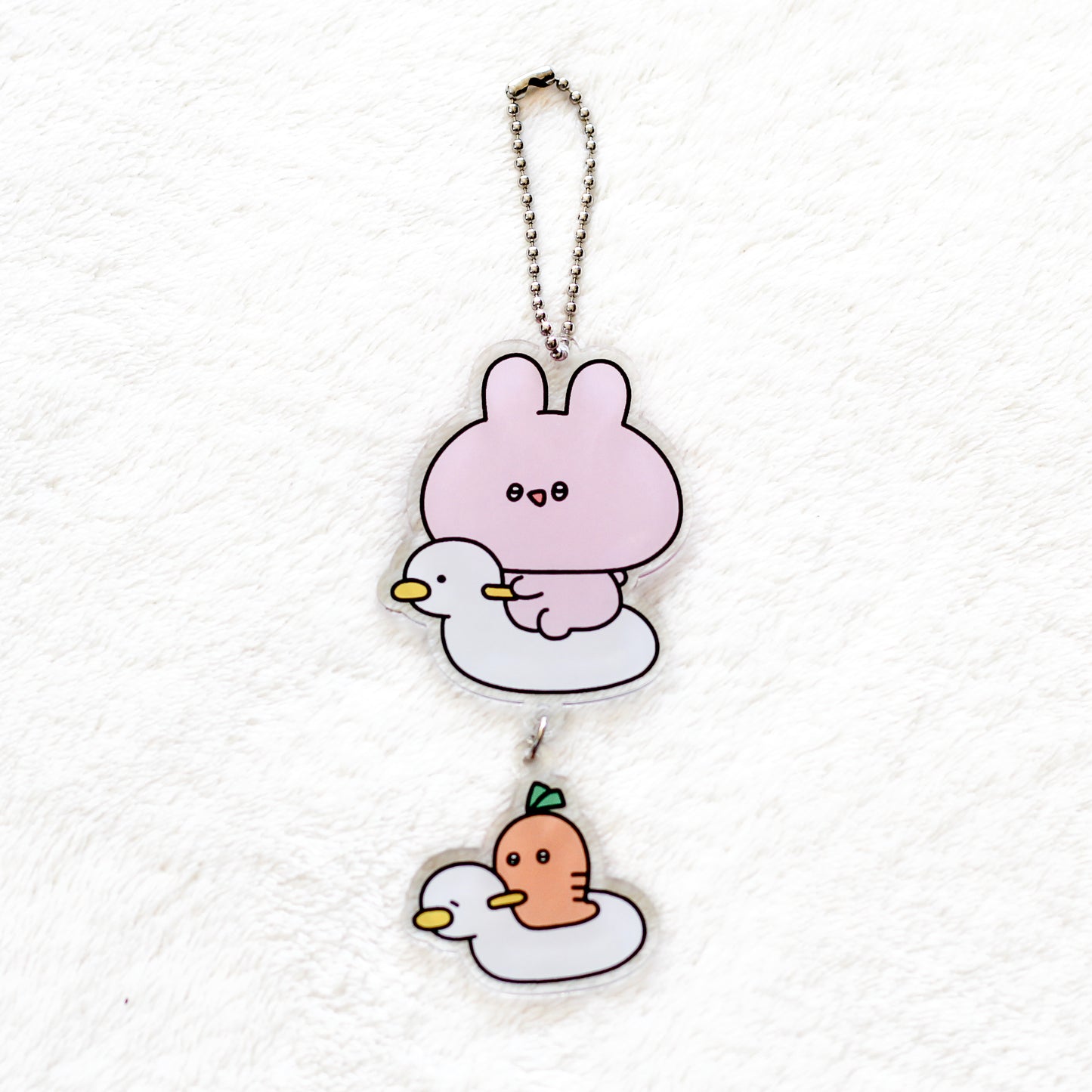 [ASAMIMI-CHAN] Two in a Pot♪ Double Acrylic Keychain (July Rain Series) [Shipping in late January]