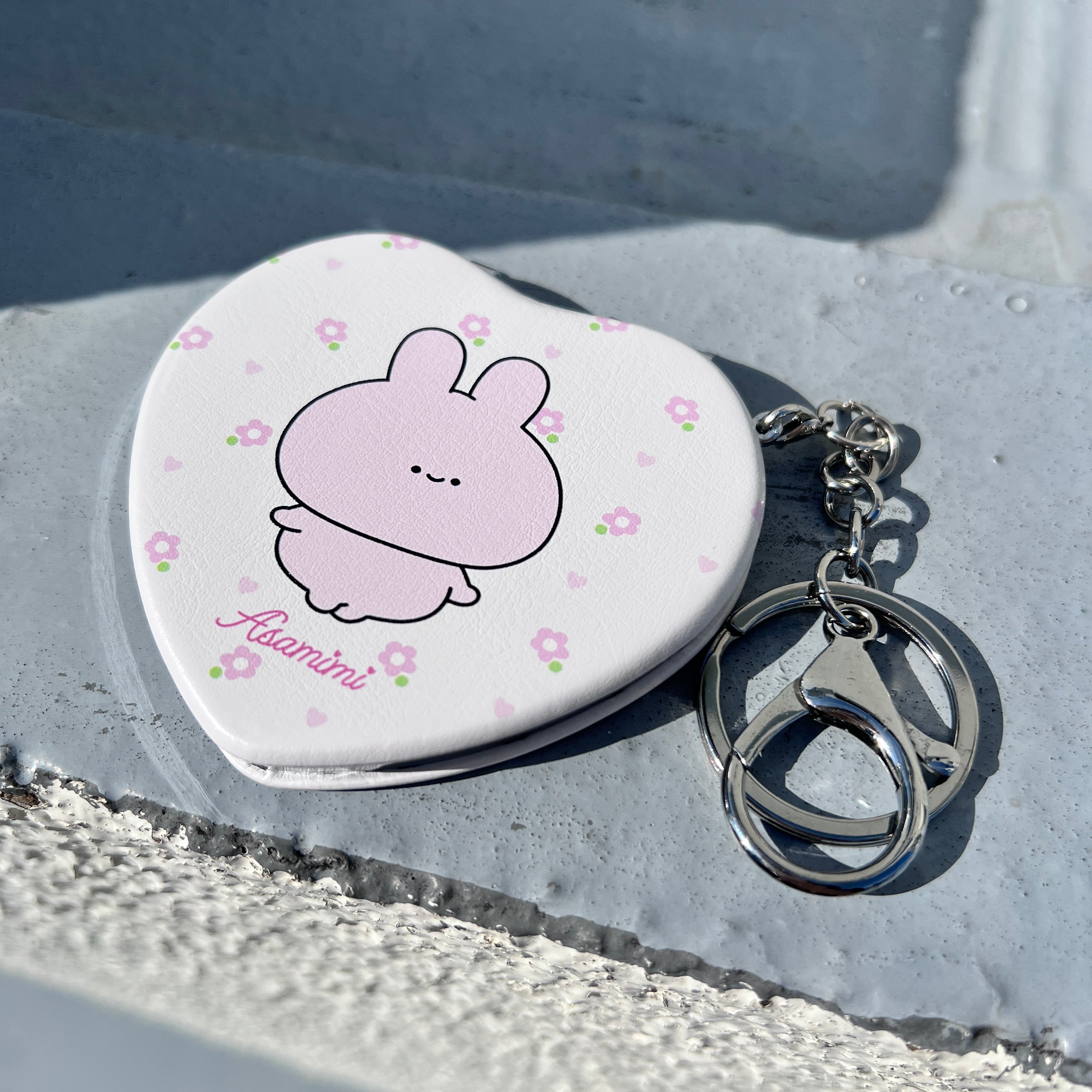 あさみみちゃん】ハートコンパクトミラー【11月中旬発送