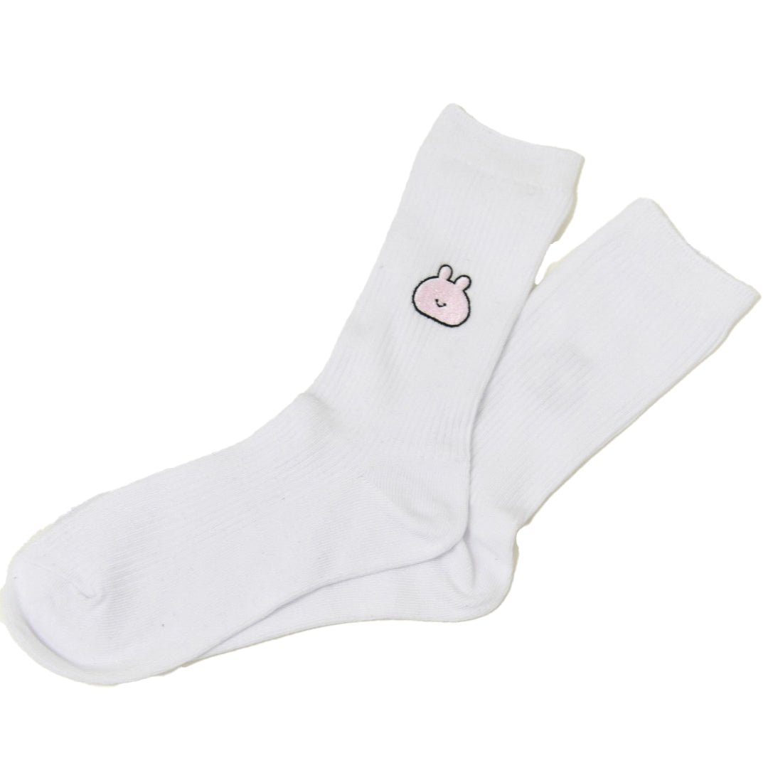 [<tc>ASAMIMI-CHAN</tc>] Asamimi one-point embroidery socks (23-25cm) (ASAMIMI BASIC 2024 JULY) [shipped in late September]