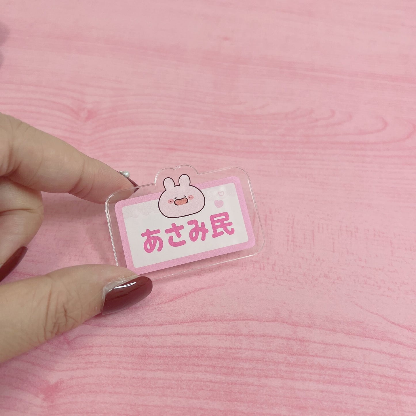 [Asamimi-chan] Asamimin acrylic clip badge (Asamimi BASIC 2023 June)