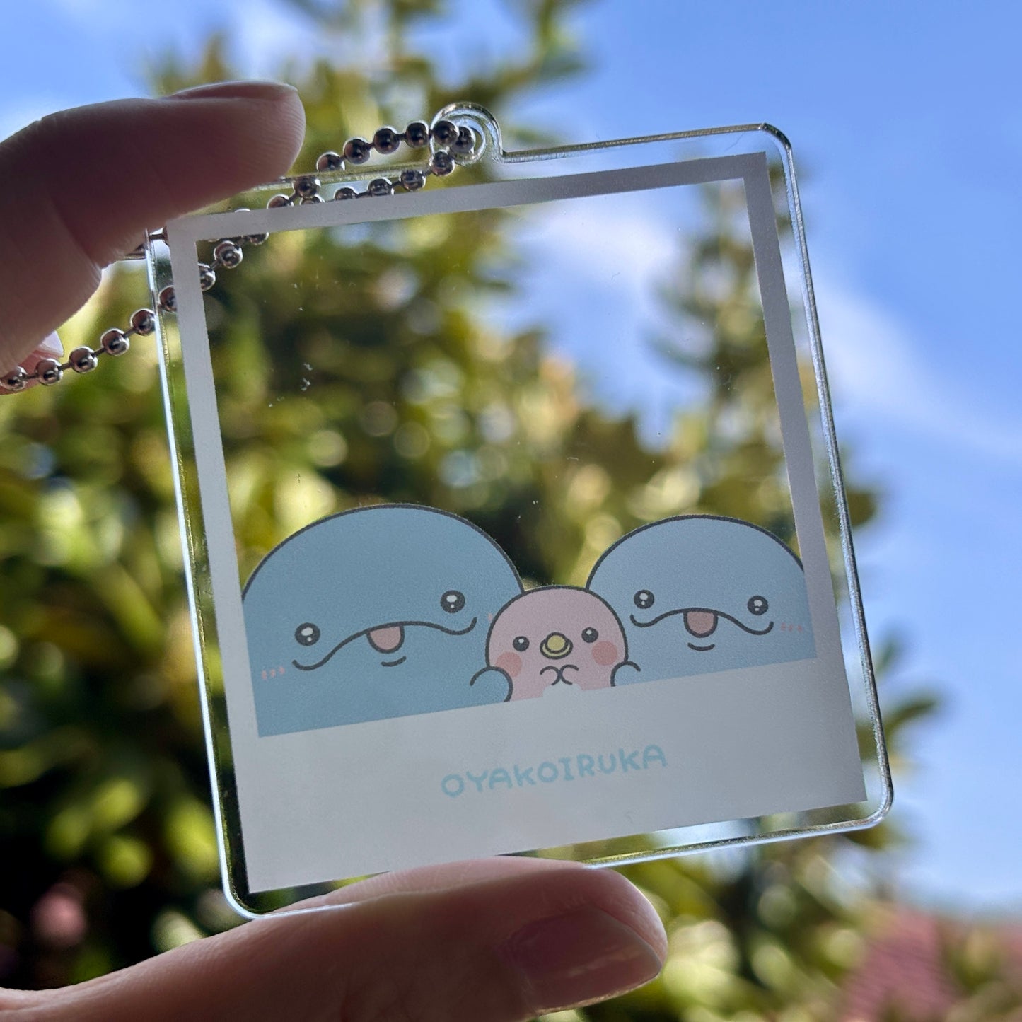 【親子イルカ】選べる！チェキ風アクキー（全2種）【6月下旬発送】