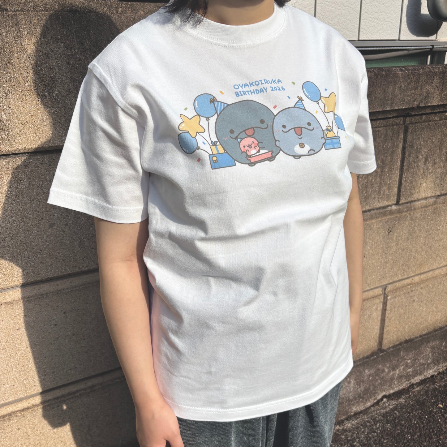 【親子イルカ】親子イルカバースデー♪Tシャツ【6月下旬発送】