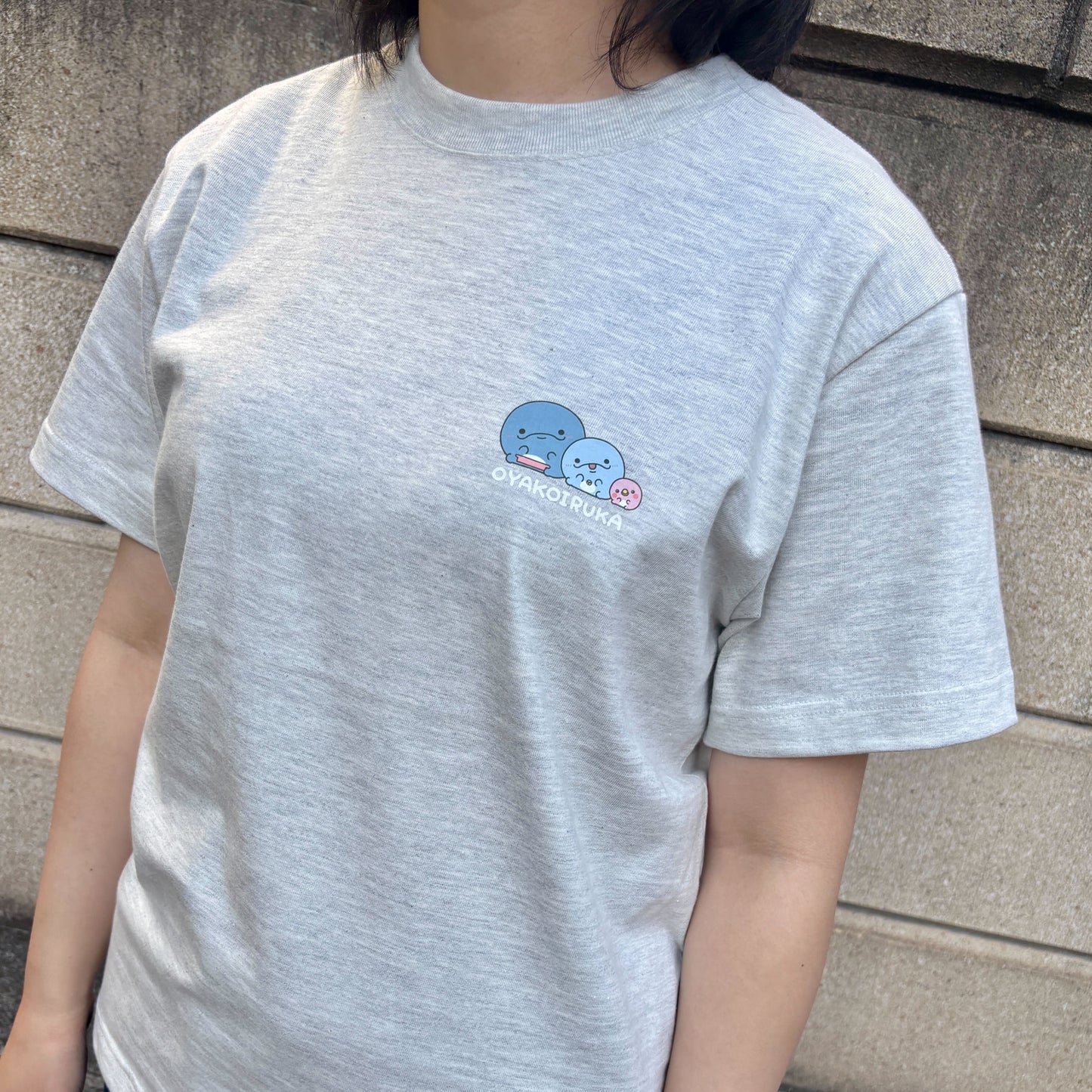 【親子イルカ】両面プリントTシャツ【7月下旬発送】