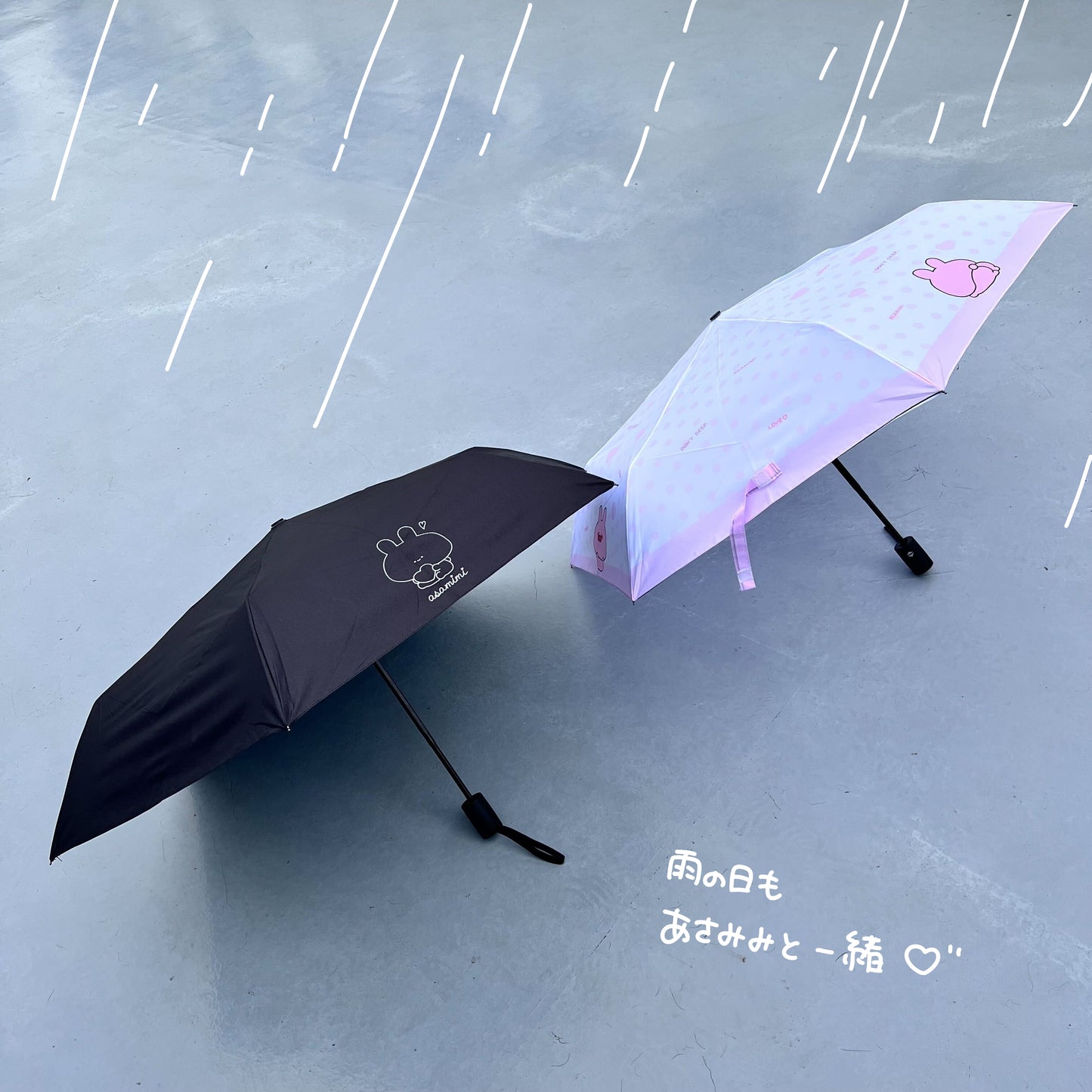 [Asamimi-chan] 折疊傘（下雨）[6月中旬發貨]（ASAMIMI BASIC 2024年4月）