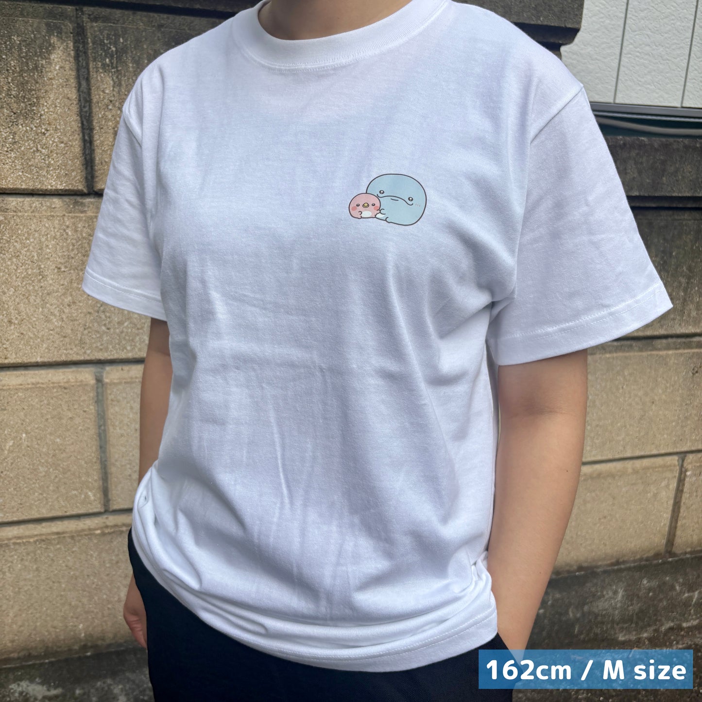 【親子イルカ】ワンポイントプリントTシャツ【9月下旬発送】