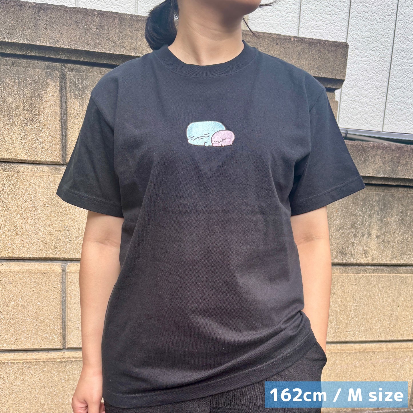 【親子イルカ】フロント刺繍Tシャツ【9月下旬発送】