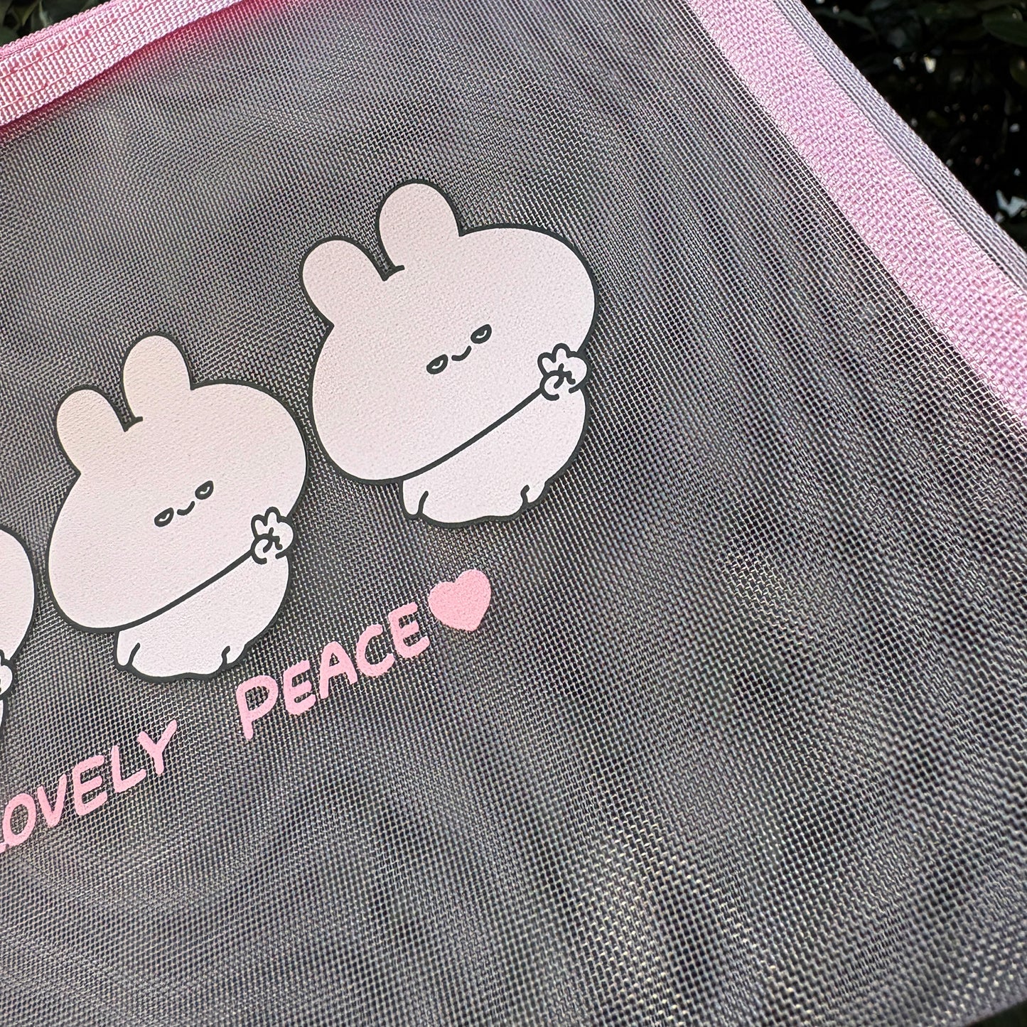 【あさみみちゃん】メッシュポーチ【4月中旬発送】