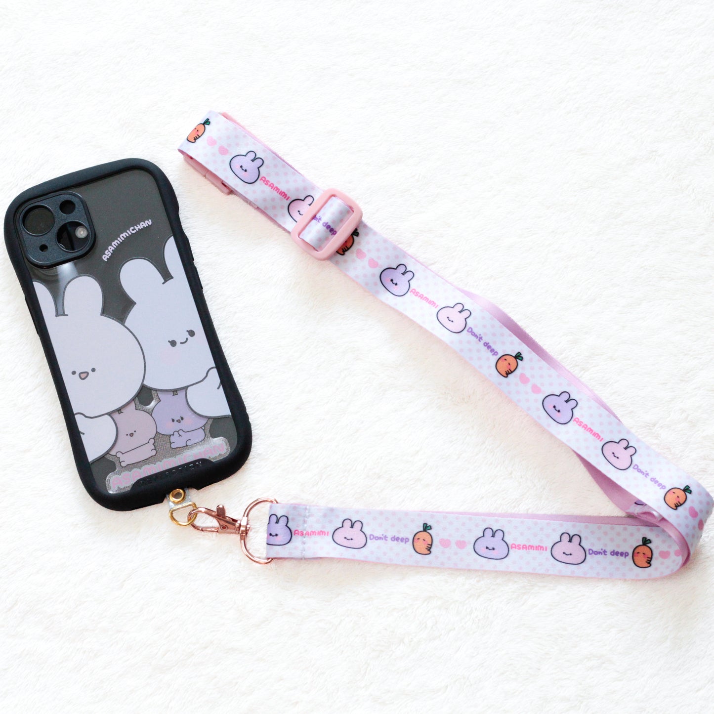 [ASAMIMICHAN] Grip iPhone Case & Strap Set [Shipping in late-October]