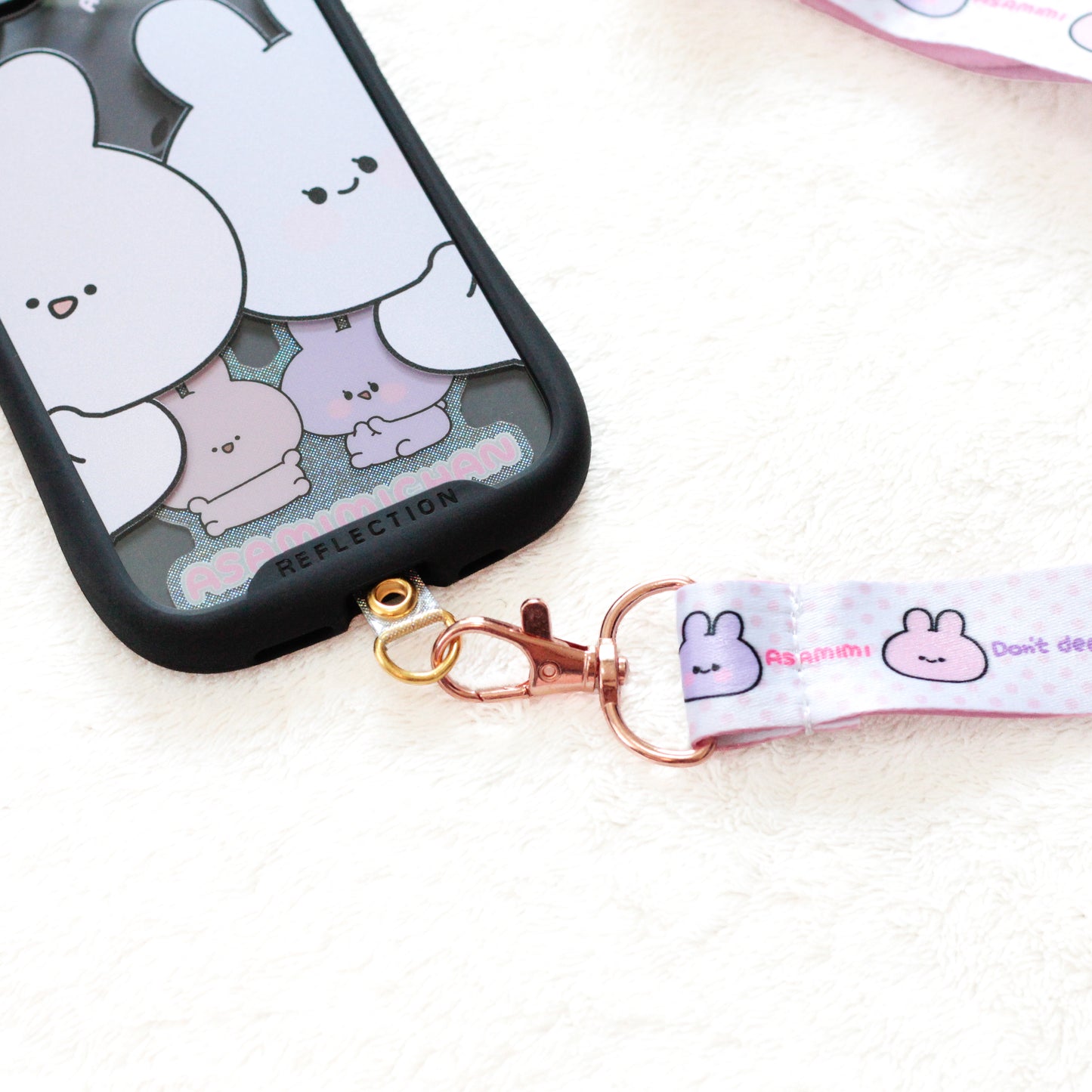 [ASAMIMICHAN] Grip iPhone Case & Strap Set [Shipping in late-October]