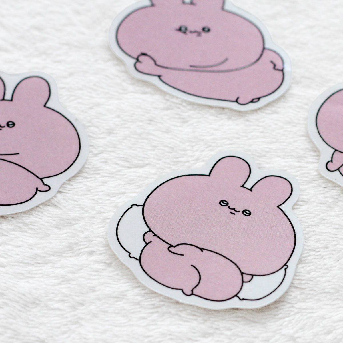 【あさみみちゃん】ぽっちゃりステッカーセット（5枚入り）【10月下旬発送】