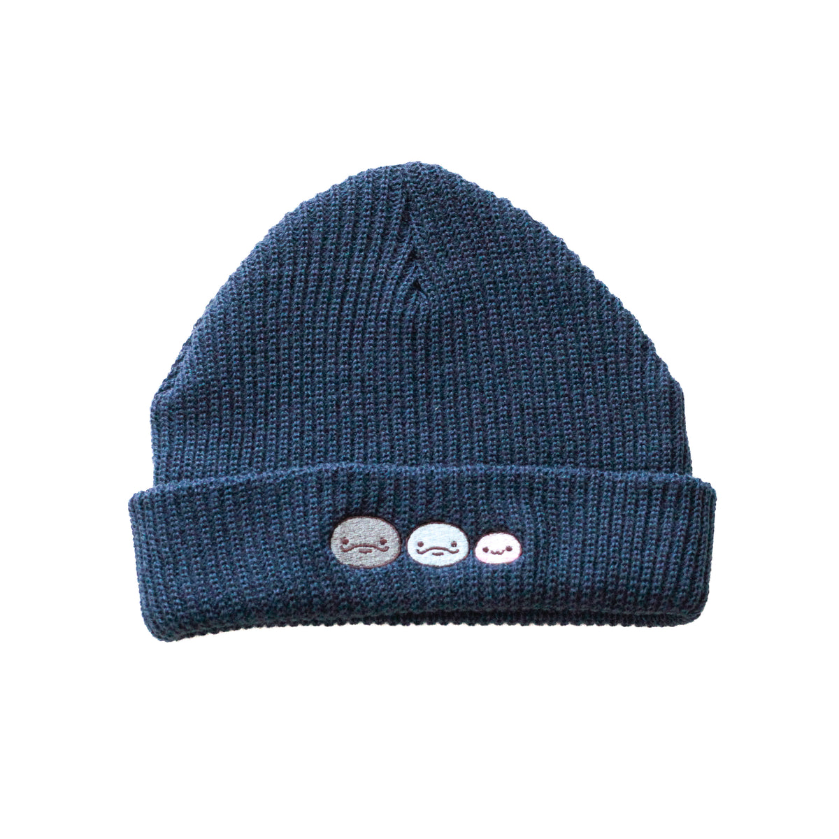 【親子イルカ】刺繍ニット帽【11月下旬発送】