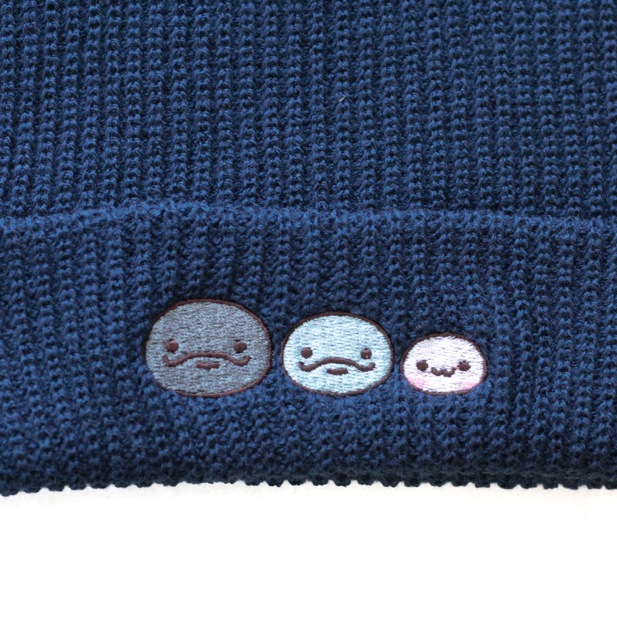 【親子イルカ】刺繍ニット帽【11月下旬発送】