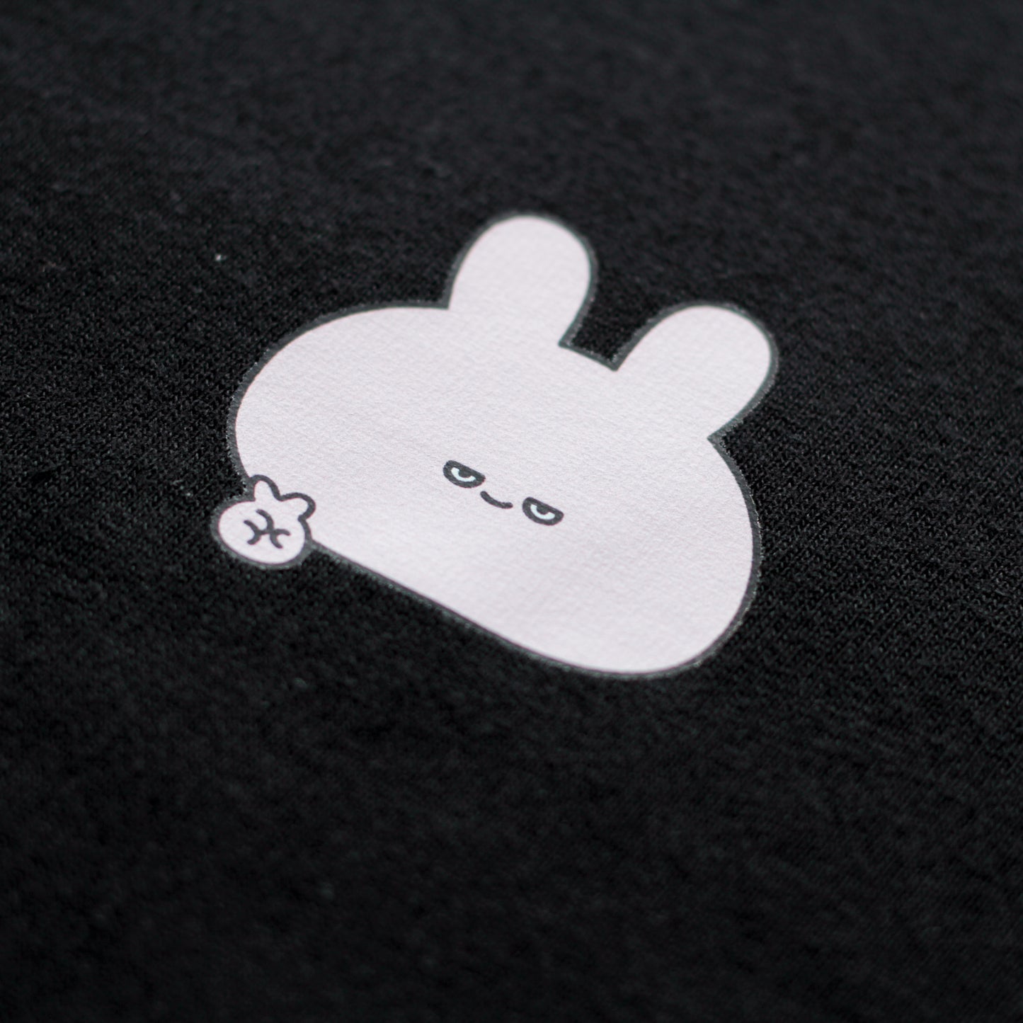 【あさみみちゃん】ワンポイント半目プリント長袖Tシャツ【10月中旬発送】