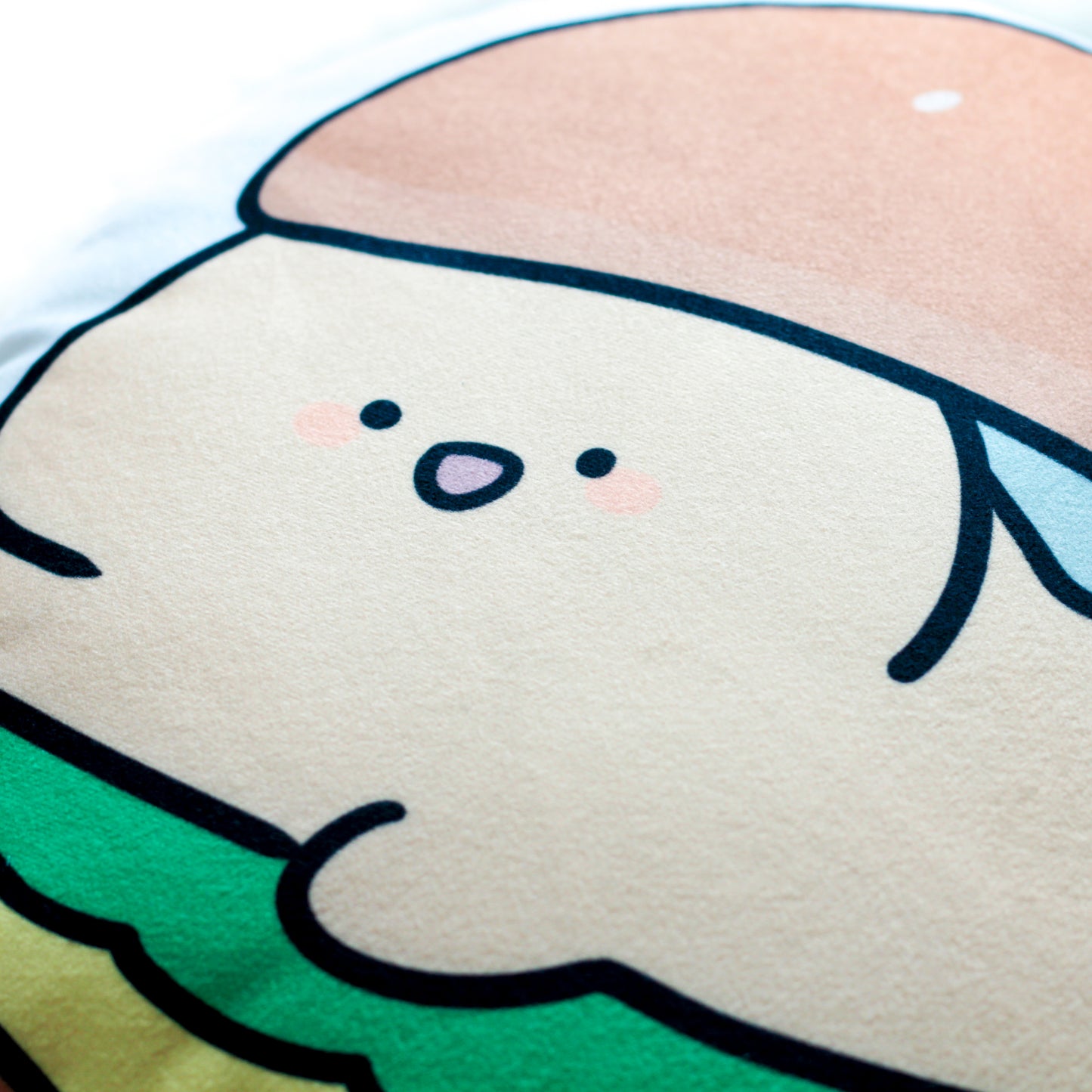 [KOMARIZAURUSU] Hamburger 🍔 Big Die-Cut Cushion [Versand Mitte Oktober]