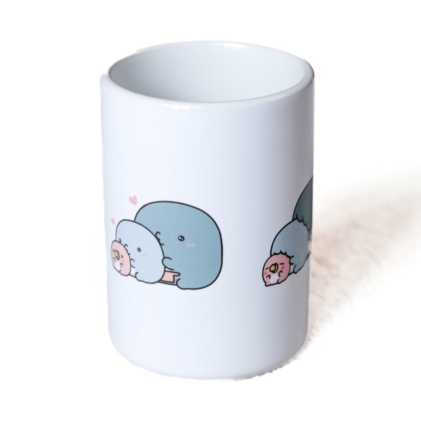 【親子イルカ】湯呑み【10月中旬発送】