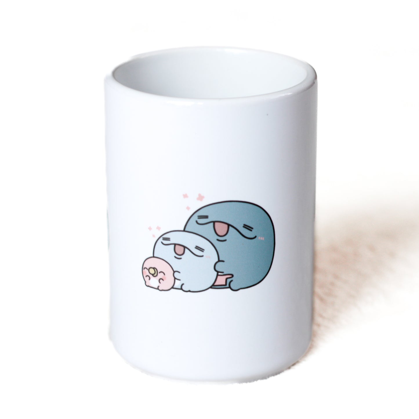 【親子イルカ】湯呑み【10月中旬発送】