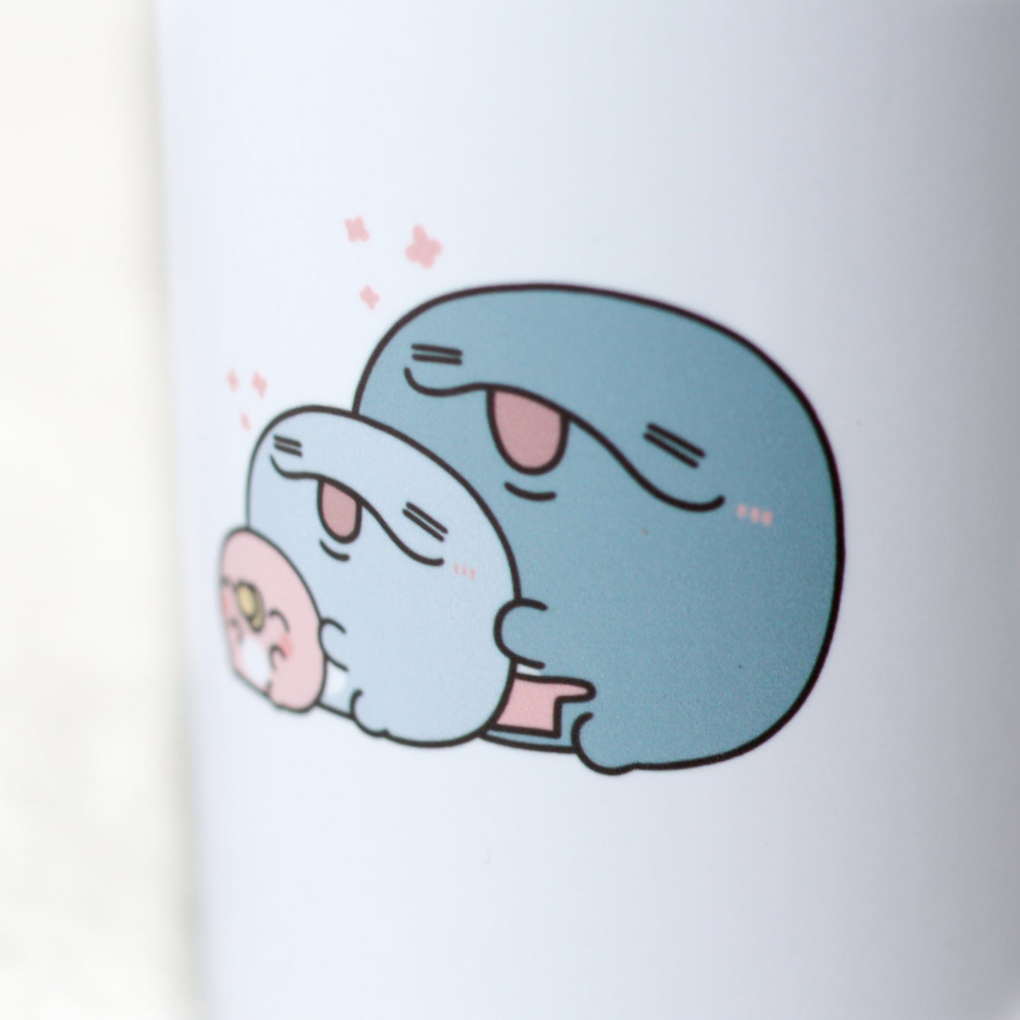 【親子イルカ】湯呑み【10月中旬発送】