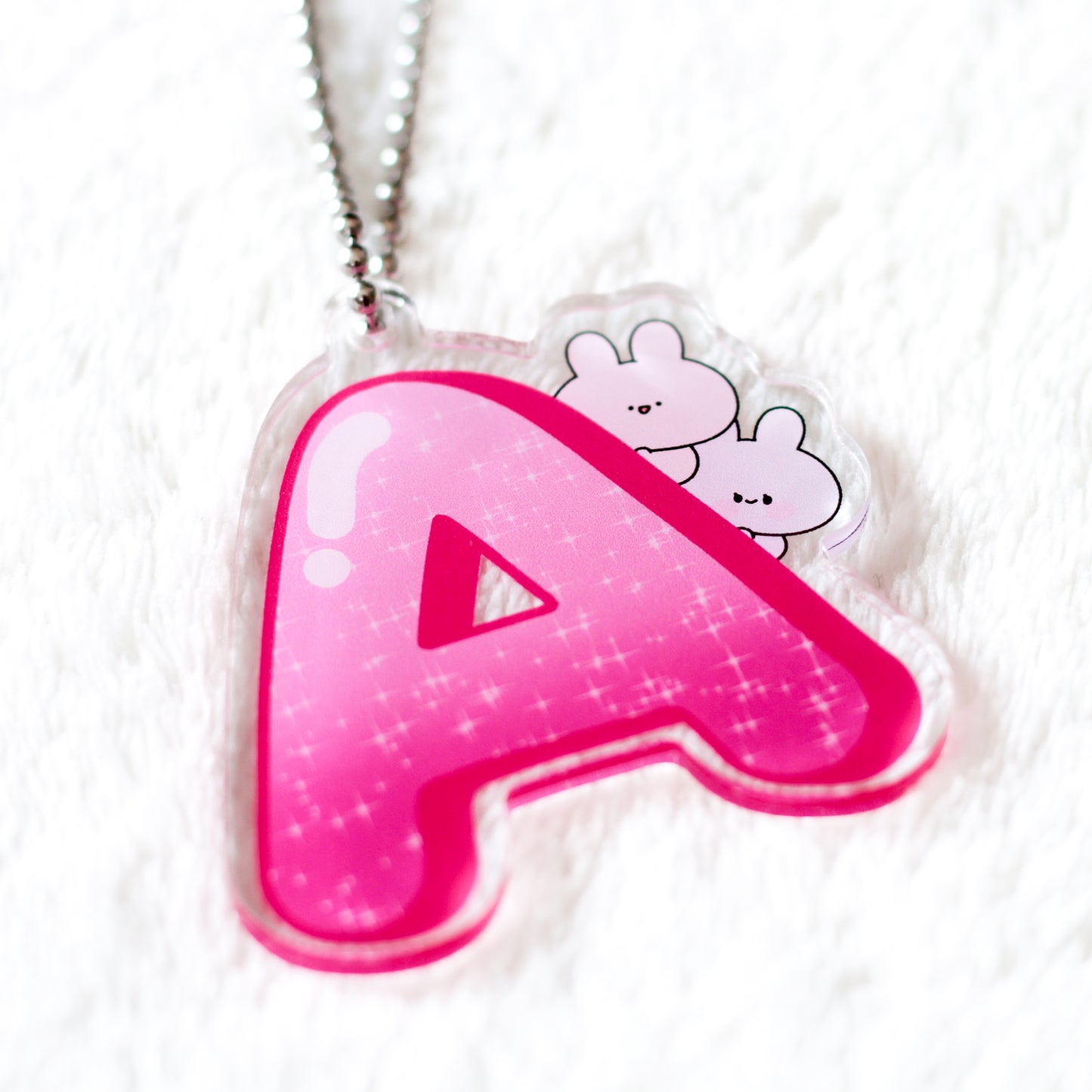 [ASAMIMICHAN] ASAMIMI ALPHABET♡ Acrylic Key Holder [Shipping in mid-October]