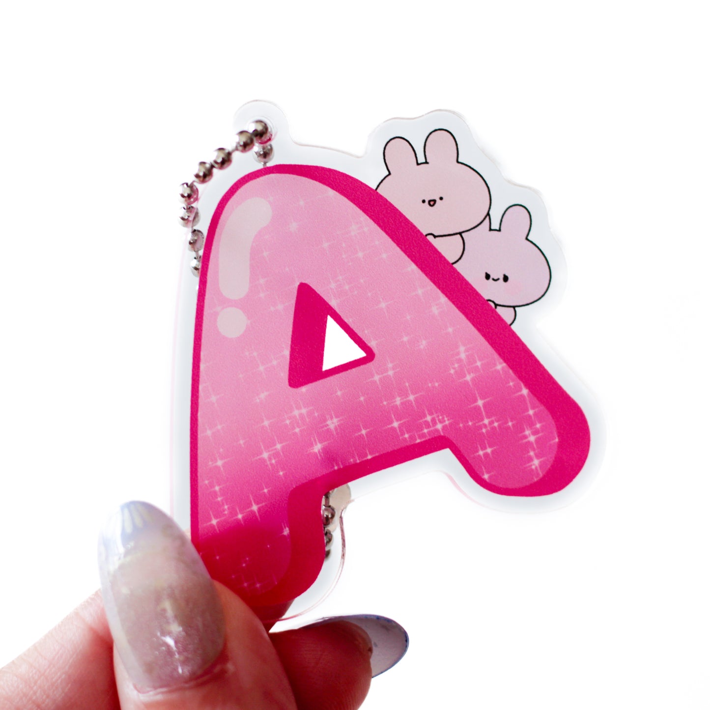 [ASAMIMICHAN] ASAMIMI ALPHABET♡ Acrylic Key Holder [Shipping in mid-October]