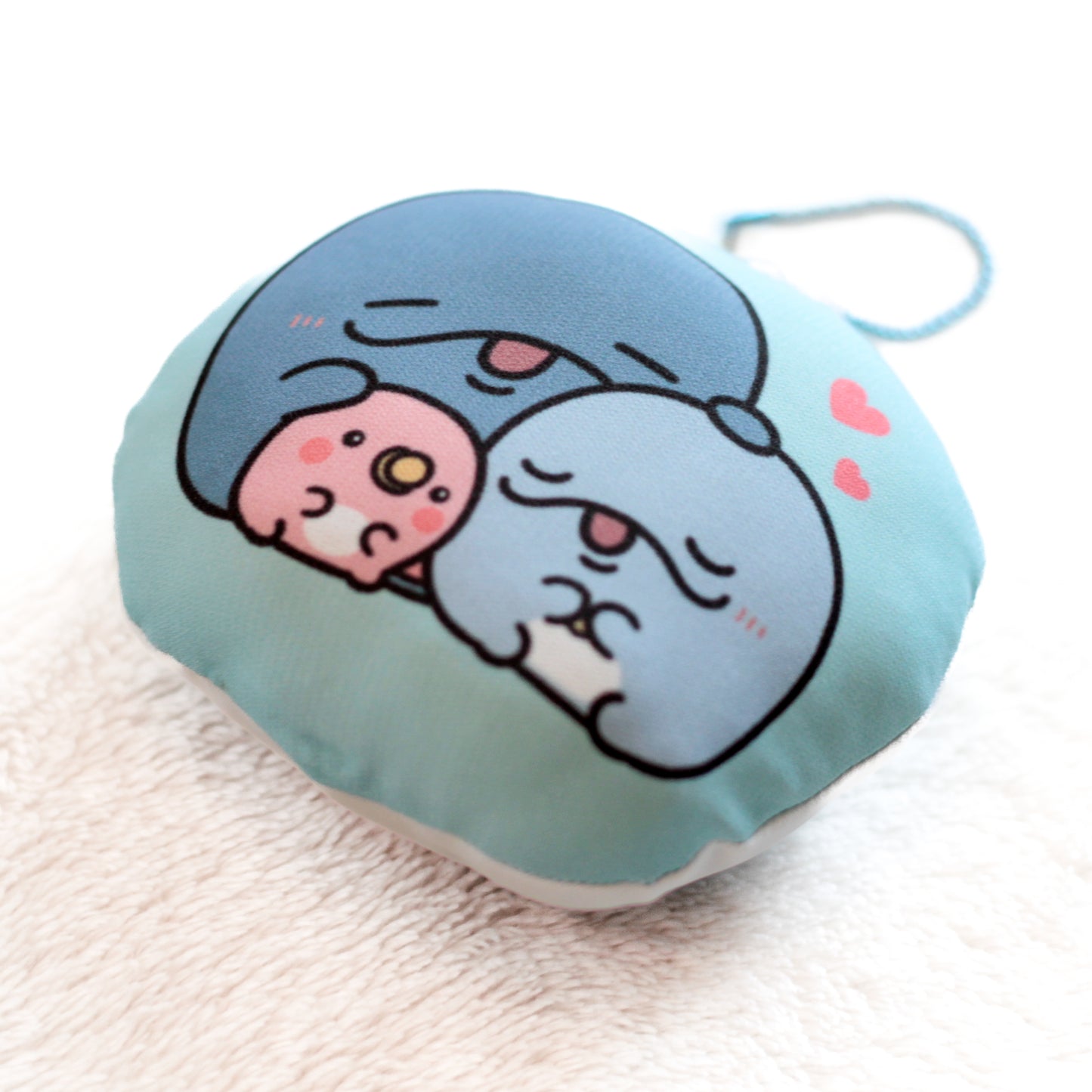 【親子イルカ】クッションキーホルダー