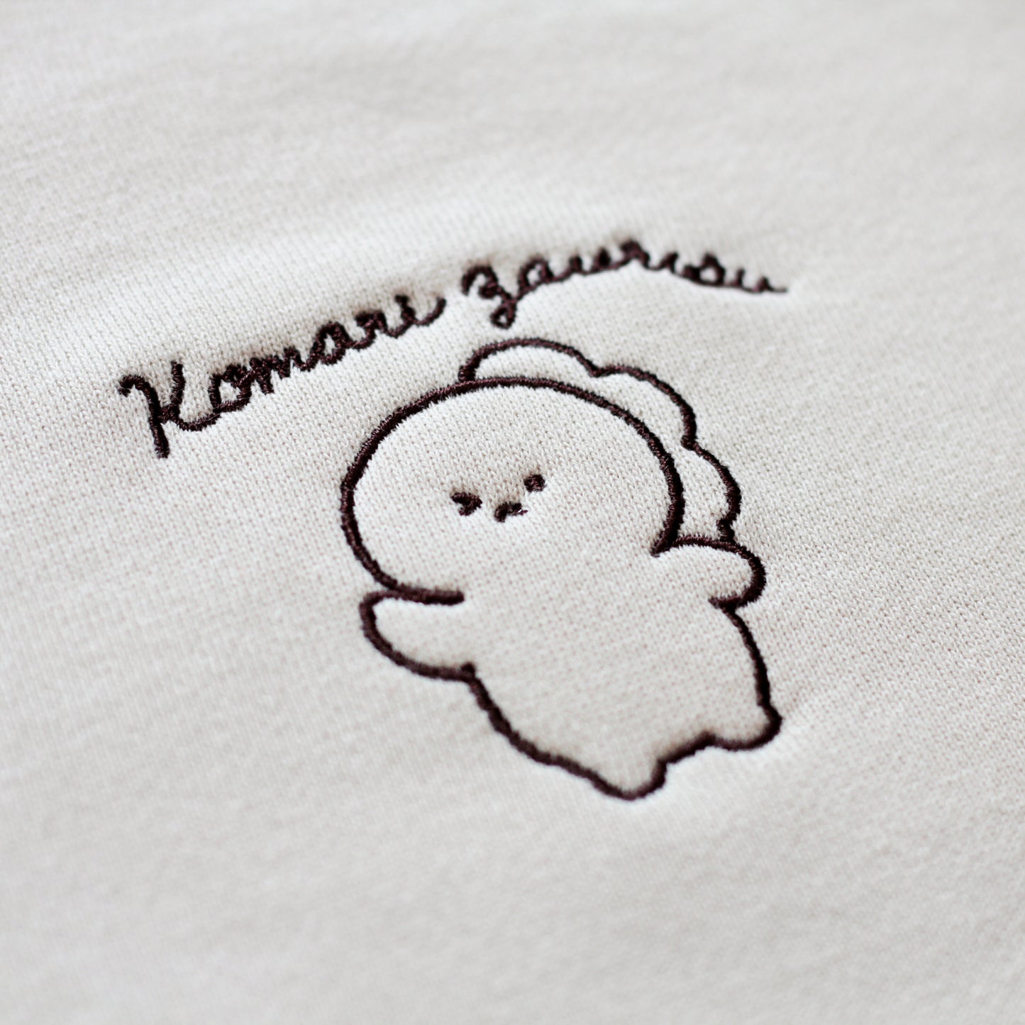 [KOMARIZAURUSU] Felpa con piccolo ricamo [Spedizione a metà novembre]