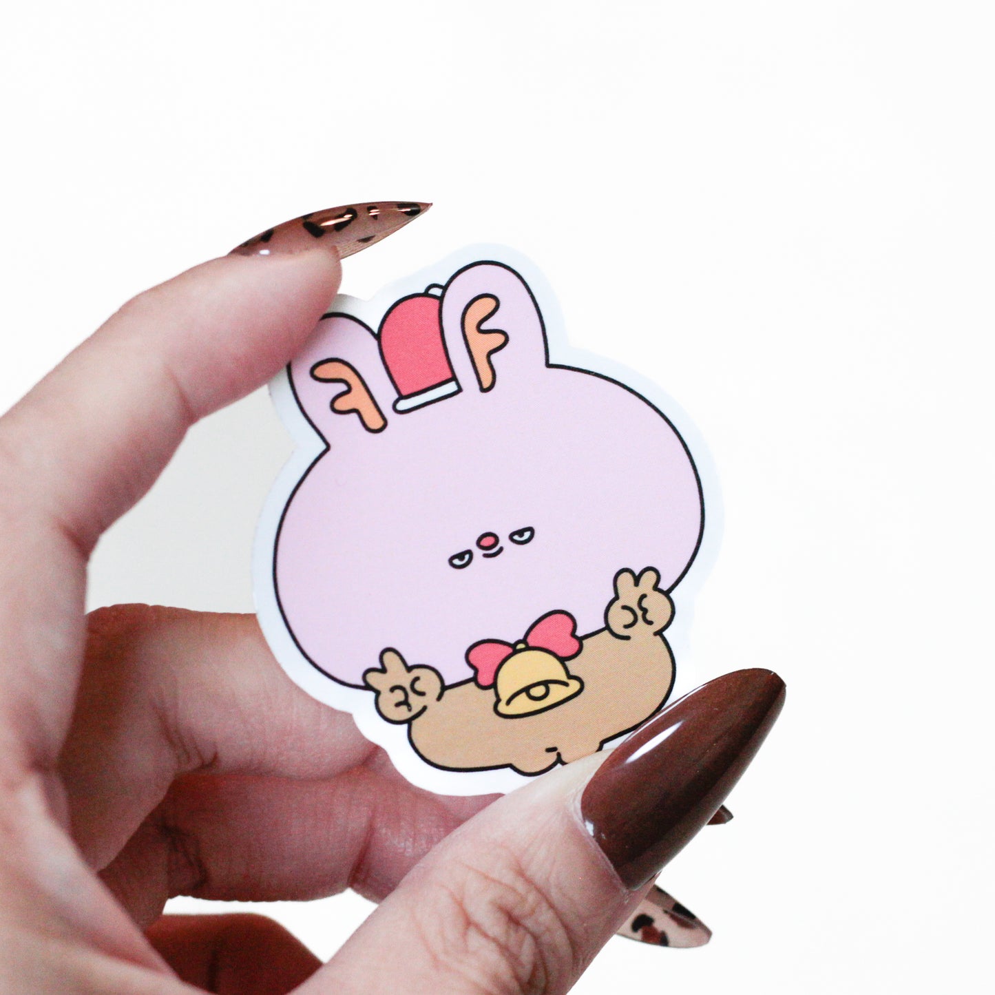 [ASAMIMICHAN] Secret included♪ Random Christmas Sticker (3 types total) [Shipping in mid-December]