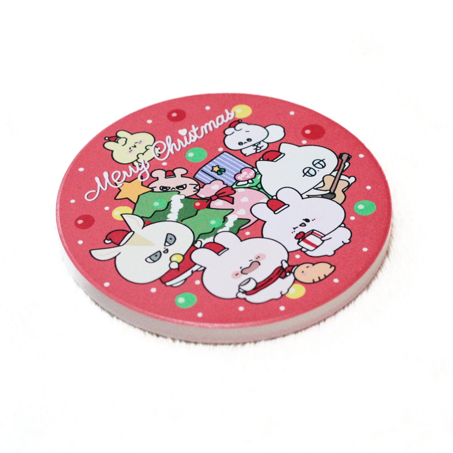 [ASAMIMICHAN] Diatomeenerde-Untersetzer (Weihnachten) [Versand Mitte Dezember]