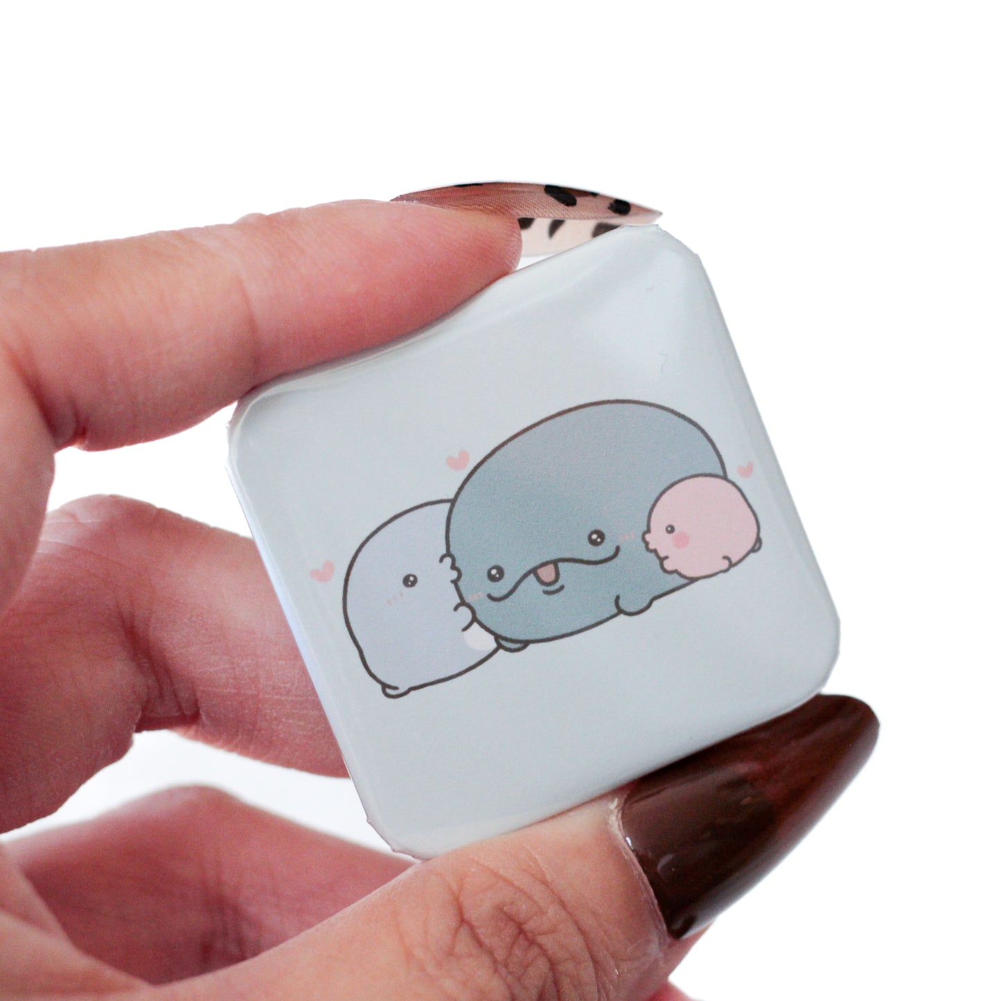 【親子イルカ】ランダム缶バッジコンプリートセット（全5種）【12月中旬発送】