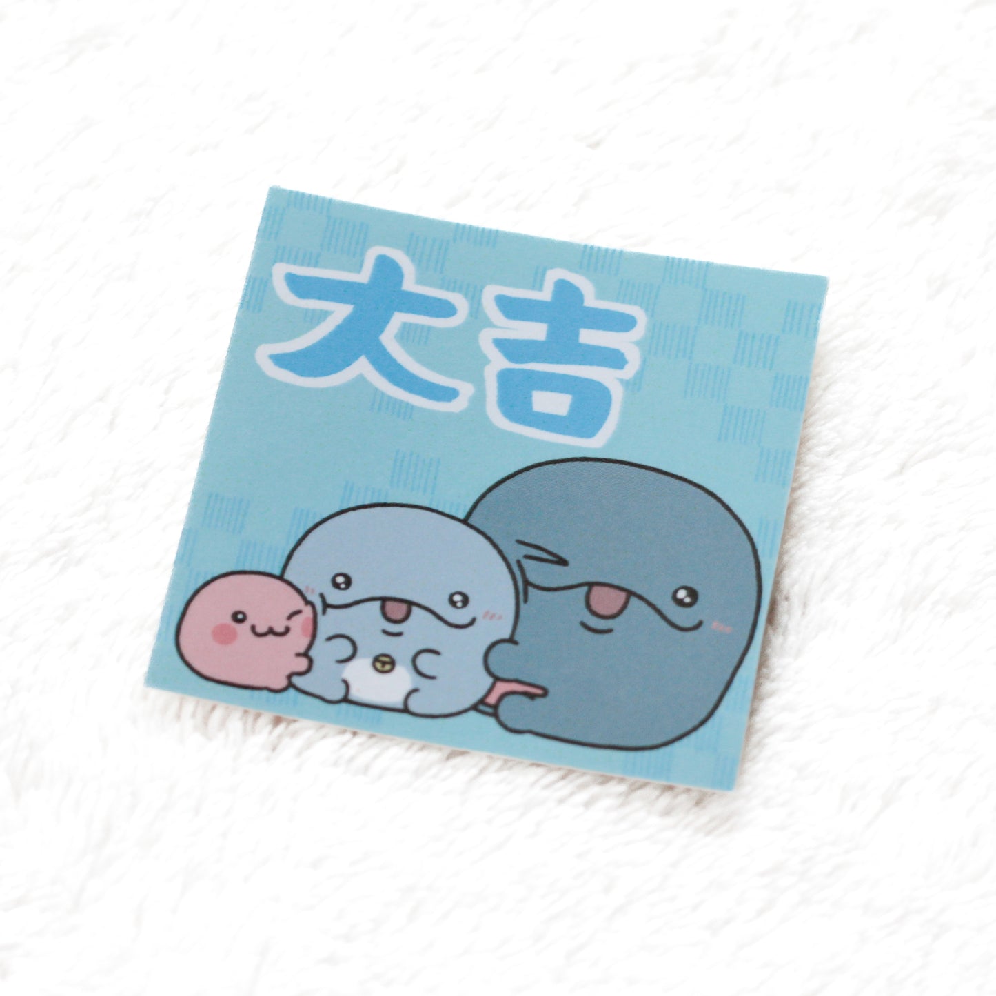 【親子イルカ】シークレットあり♪ランダムおみくじステッカー（全5種）【1月下旬発送】