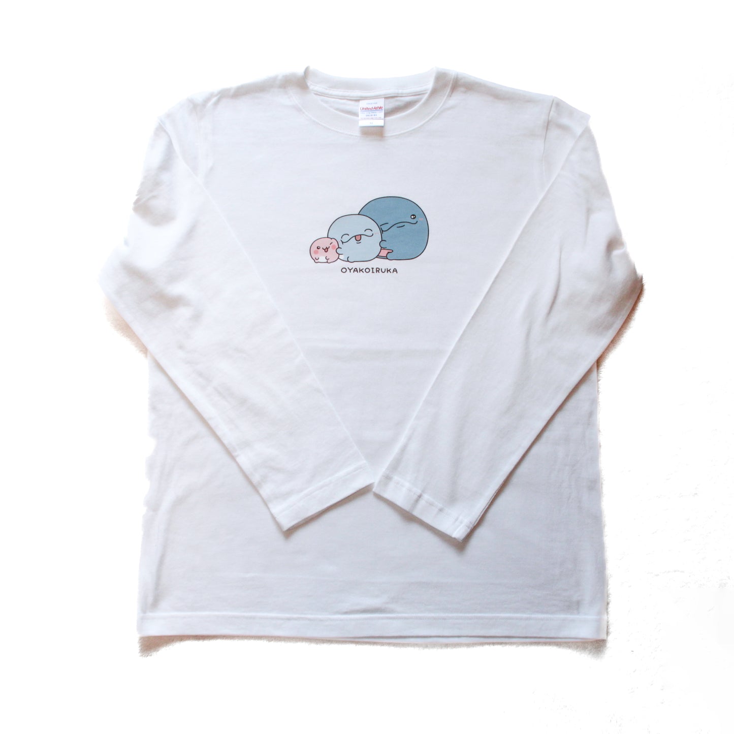 【親子イルカ】プリント長袖Tシャツ【3月中旬発送】