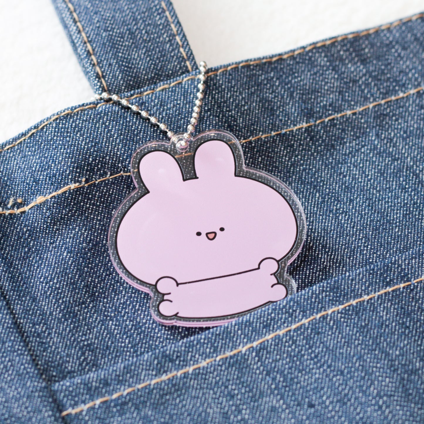 [ASAMIMICHAN] Célébration nouvelle peluche ♡ Set complet de porte-clés acryliques [Expédition mi-avril]