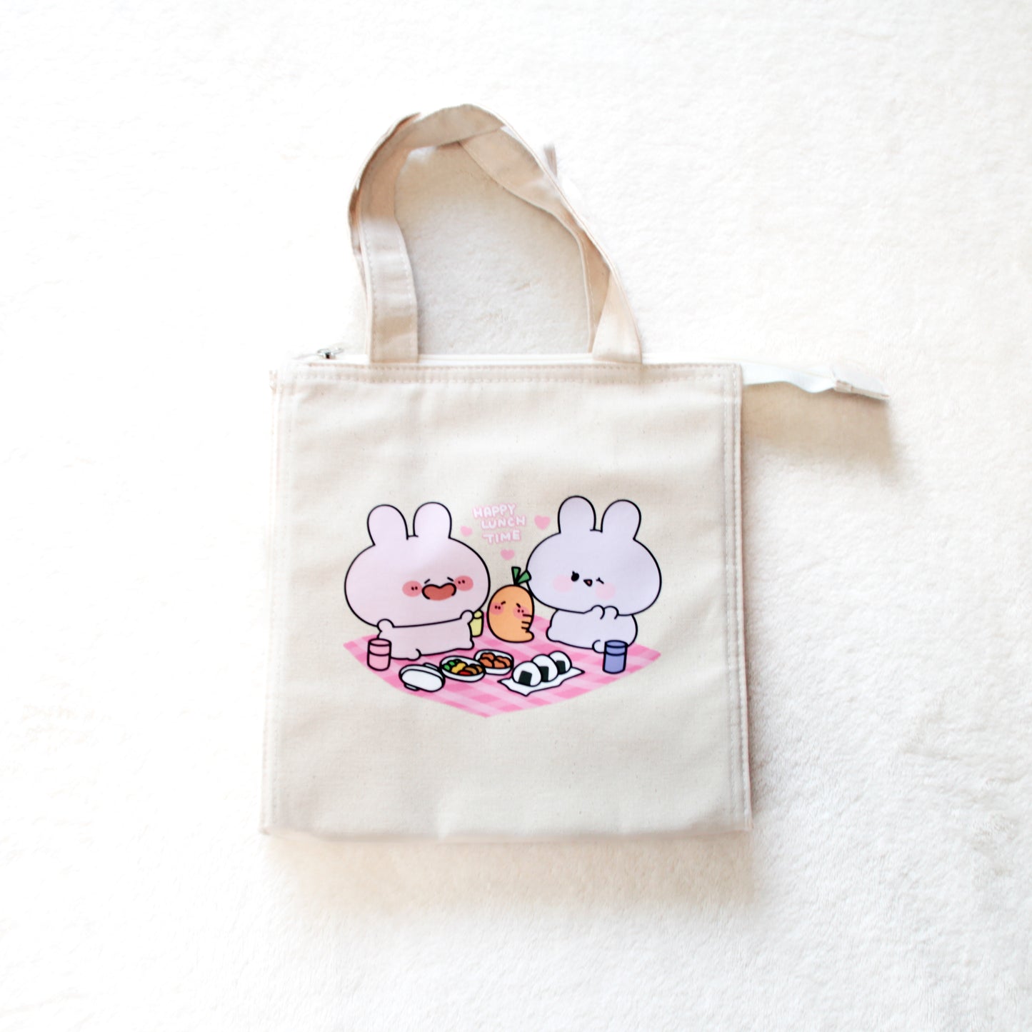 [ASAMIMICHAN] Tote bag isotherme carré en toile [Expédition fin mai]