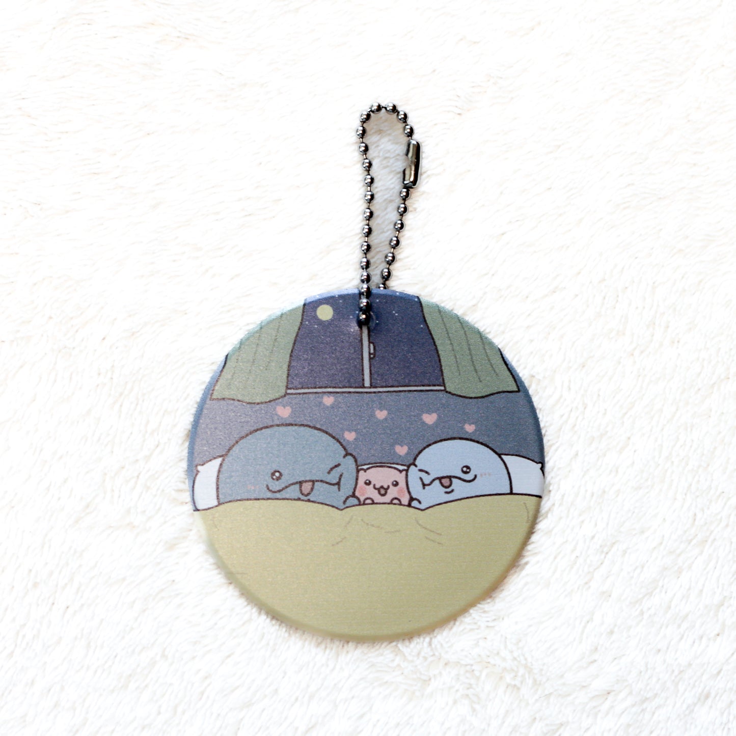 【親子イルカ】やわらかクリアチャーム【5月下旬発送】