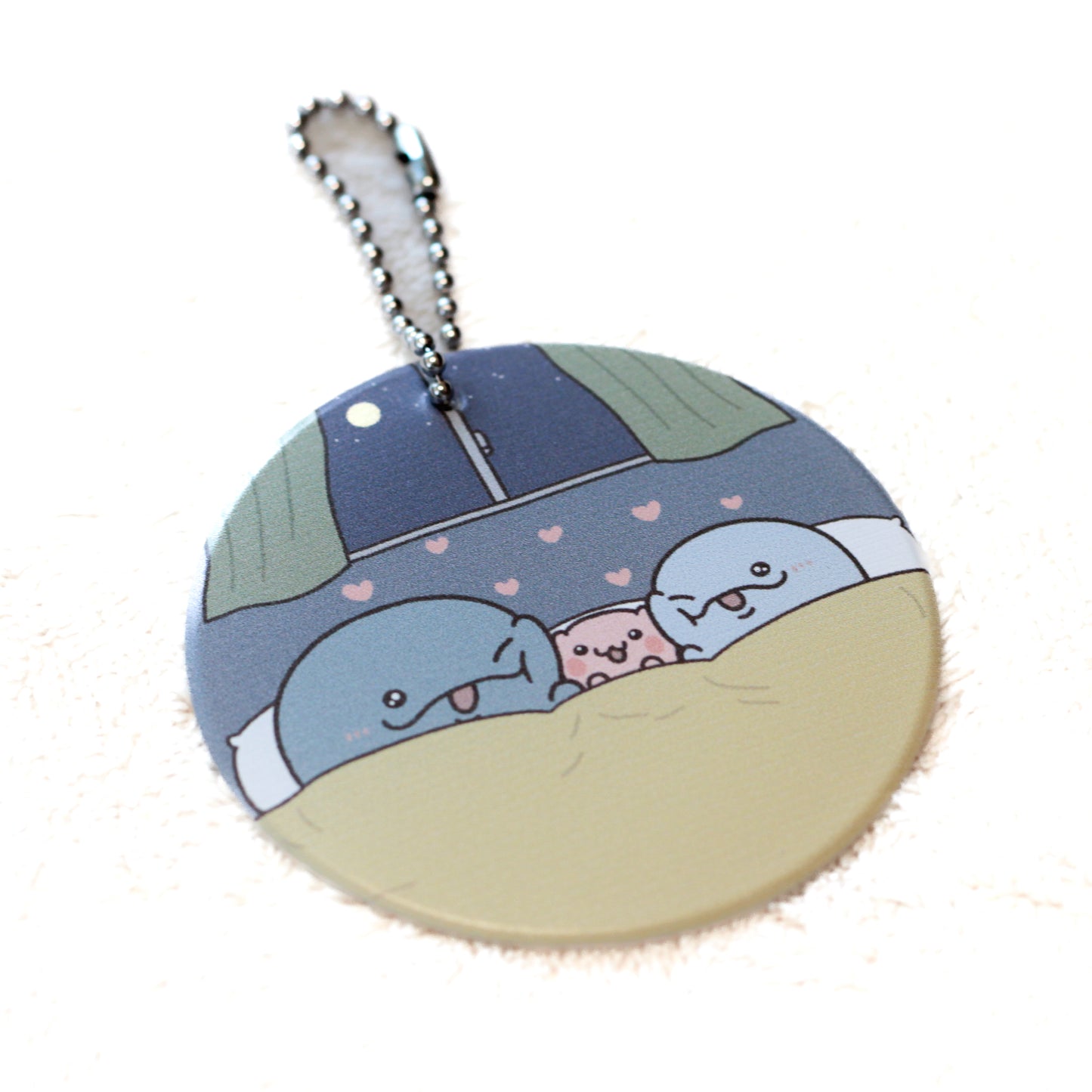 【親子イルカ】やわらかクリアチャーム【5月下旬発送】