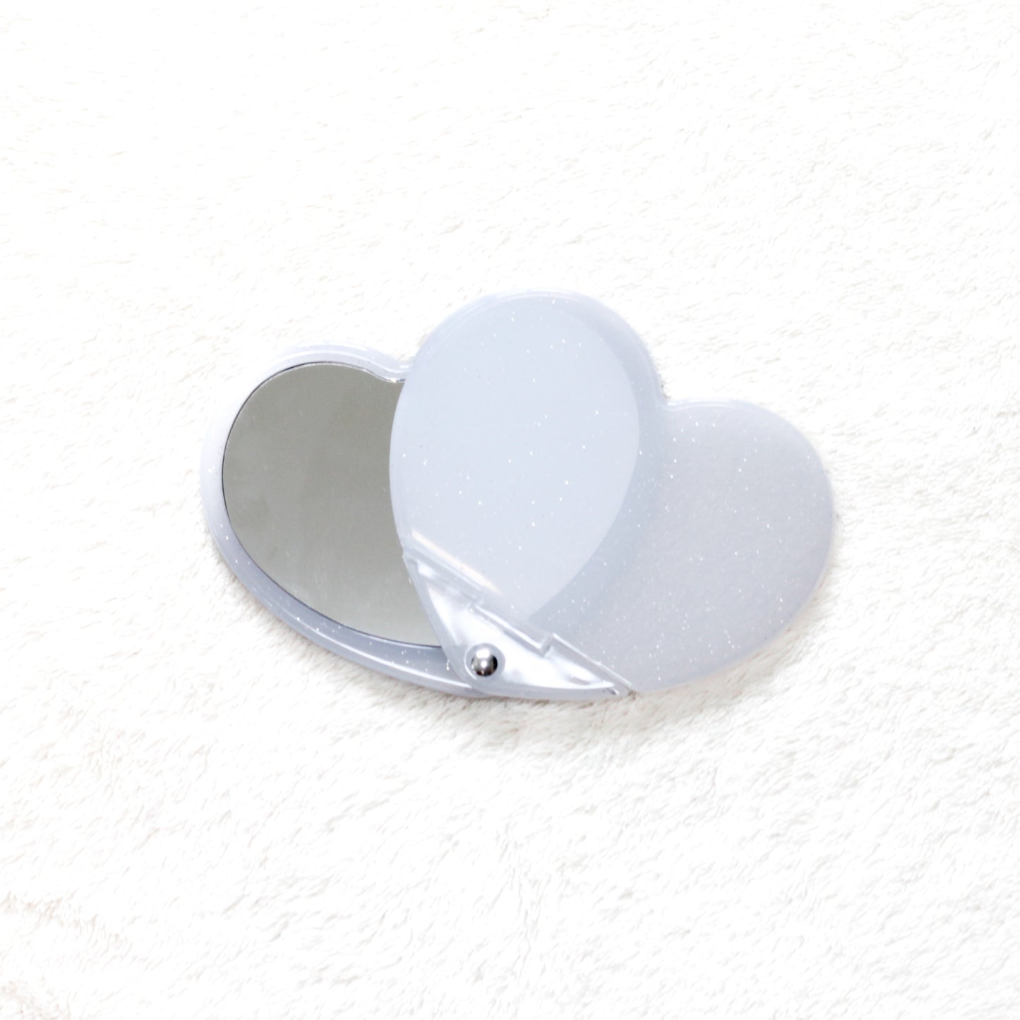 [ASAMIMICHAN] Glitter Heart Slide Mirror [Shipping in late-June]