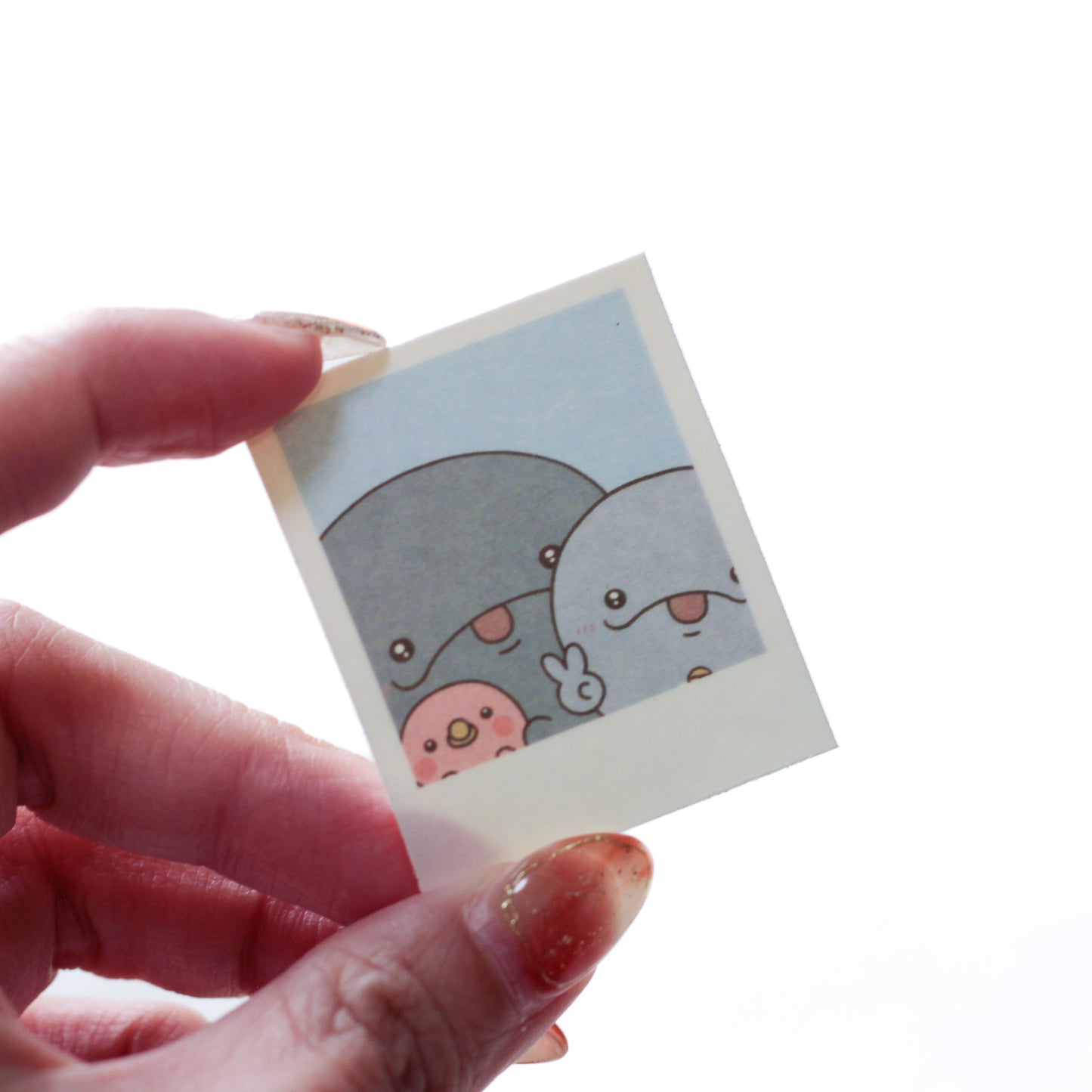 [OYAKOIRUKA] Random instax-style sticker complete set with secret♪ (4 types total) [Shipping in late-June]