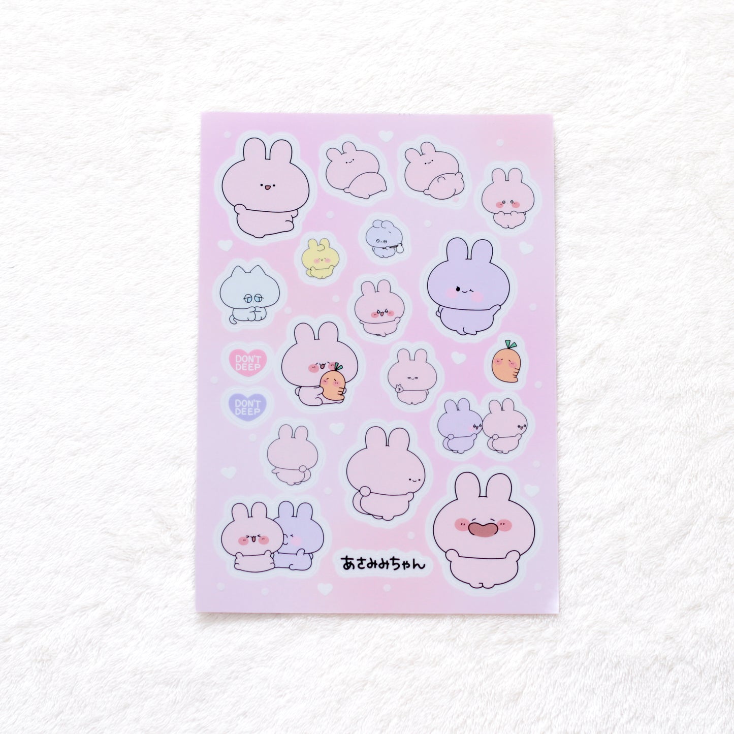 [ASAMIMICHAN] Stickers transparents [Expédition fin juin]