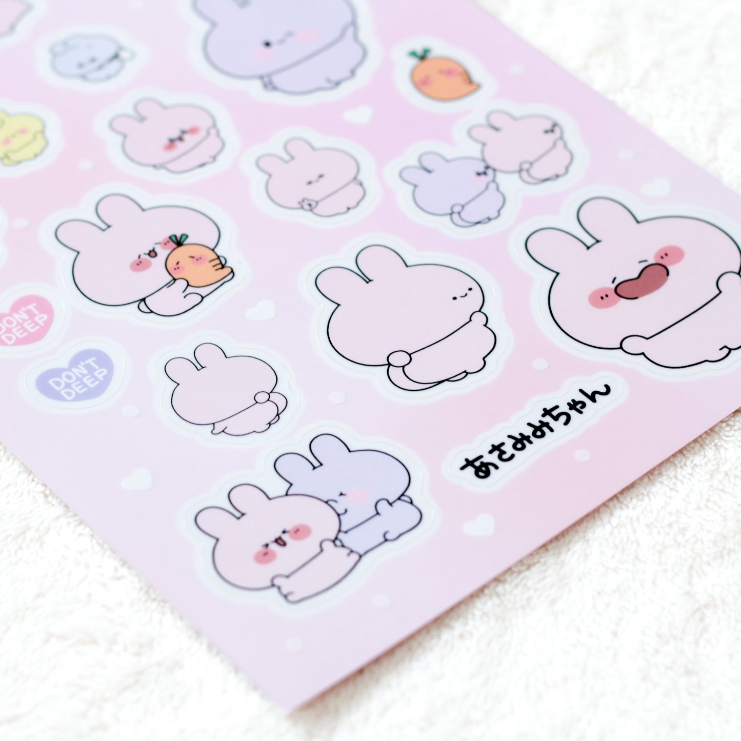 [ASAMIMICHAN] Stickers transparents [Expédition fin juin]