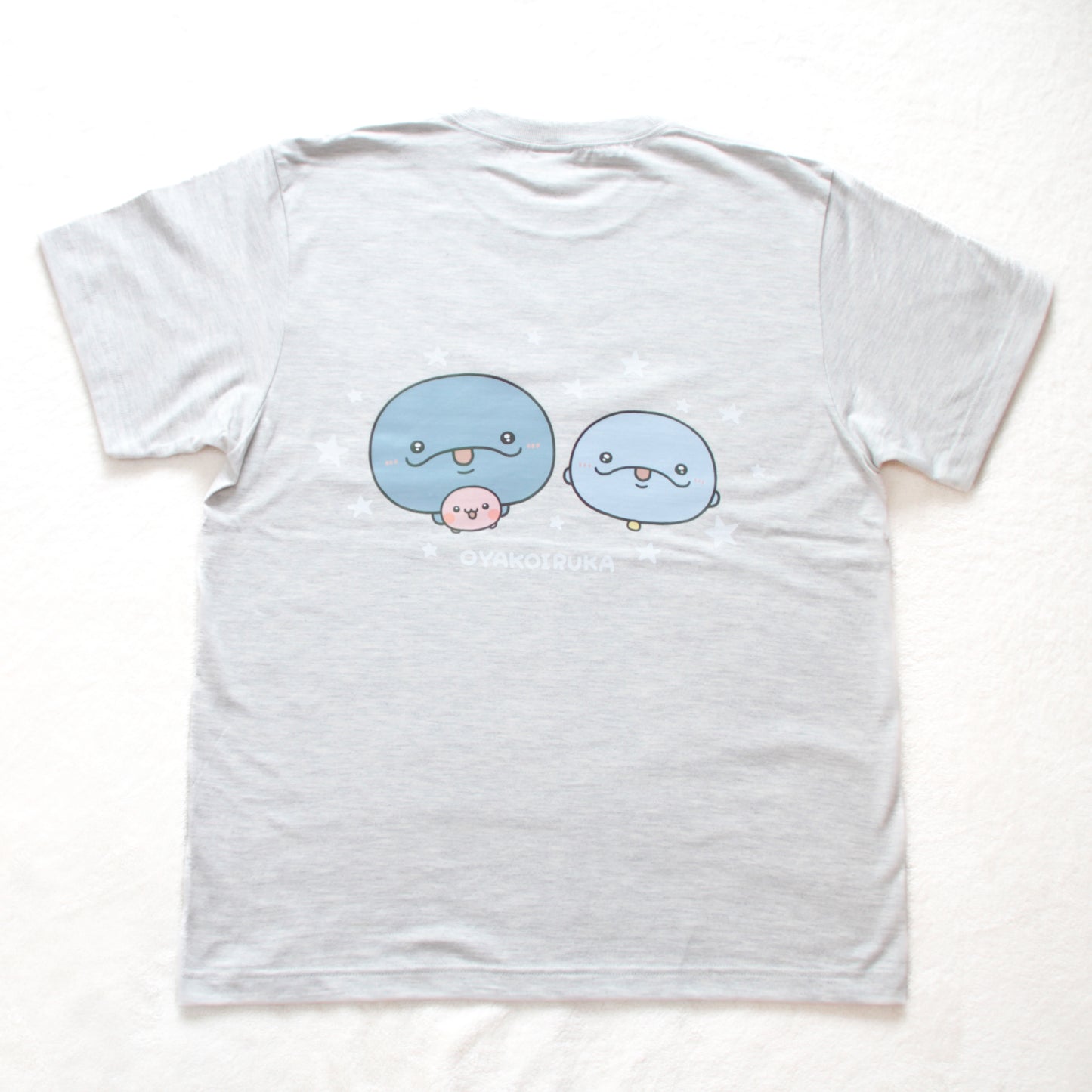【親子イルカ】両面プリントTシャツ【7月下旬発送】