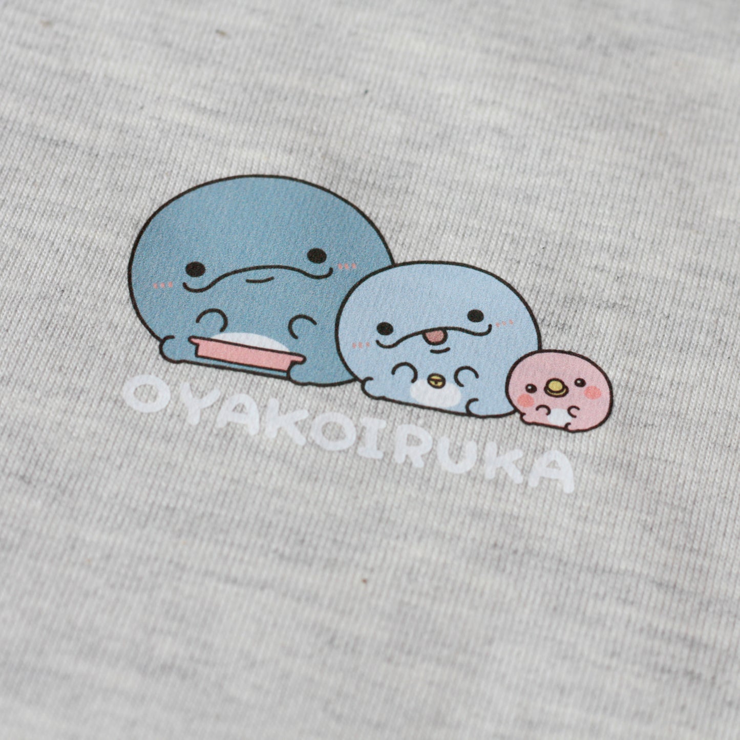 【親子イルカ】両面プリントTシャツ【7月下旬発送】
