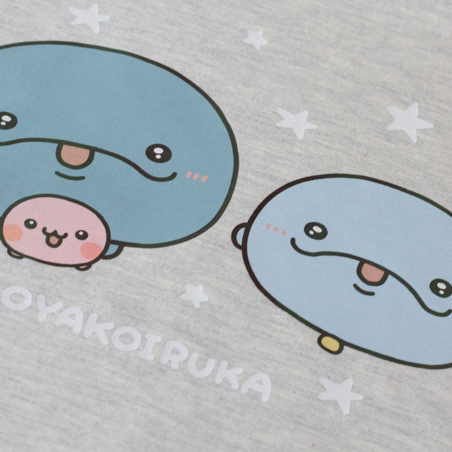 【親子イルカ】両面プリントTシャツ【7月下旬発送】