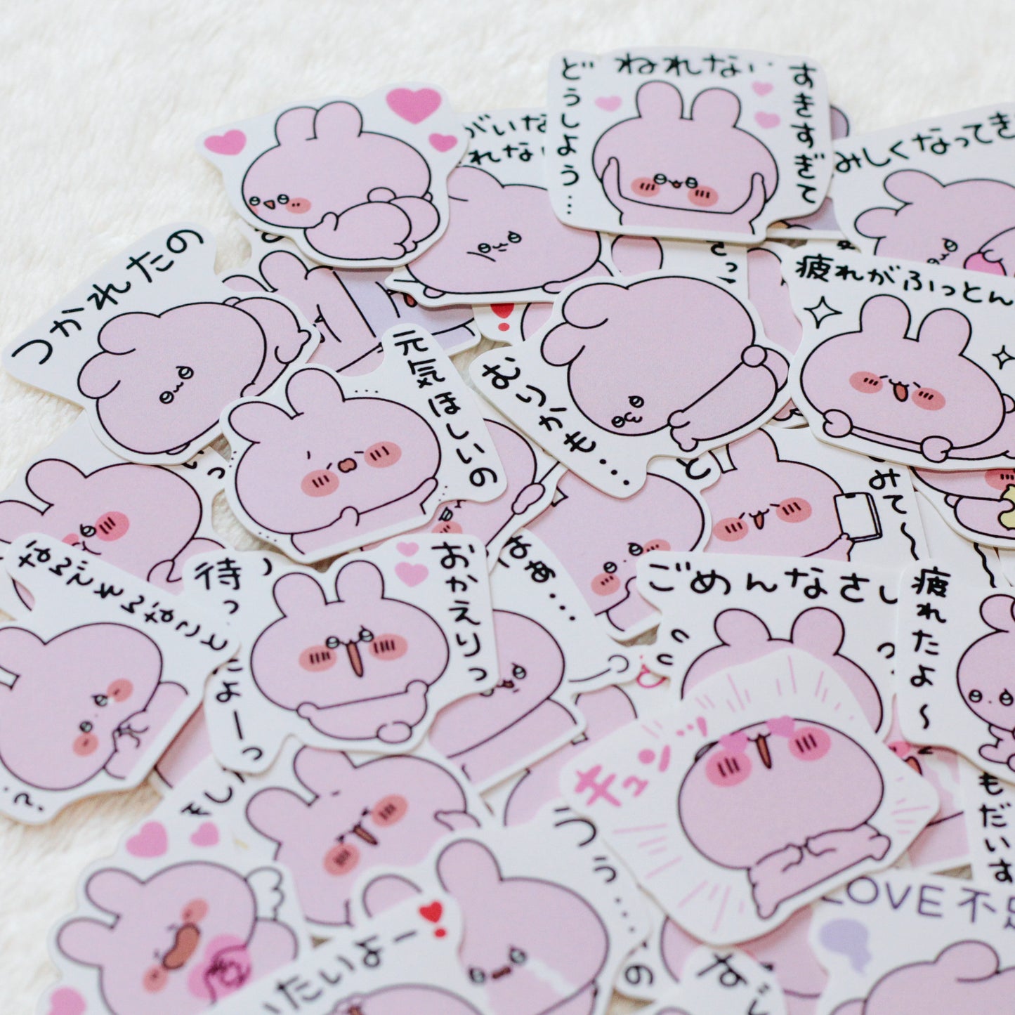 【あさみみちゃん】フレークシール（あさみみちゃん 愛されたいスタンプ）【8月下旬発送】